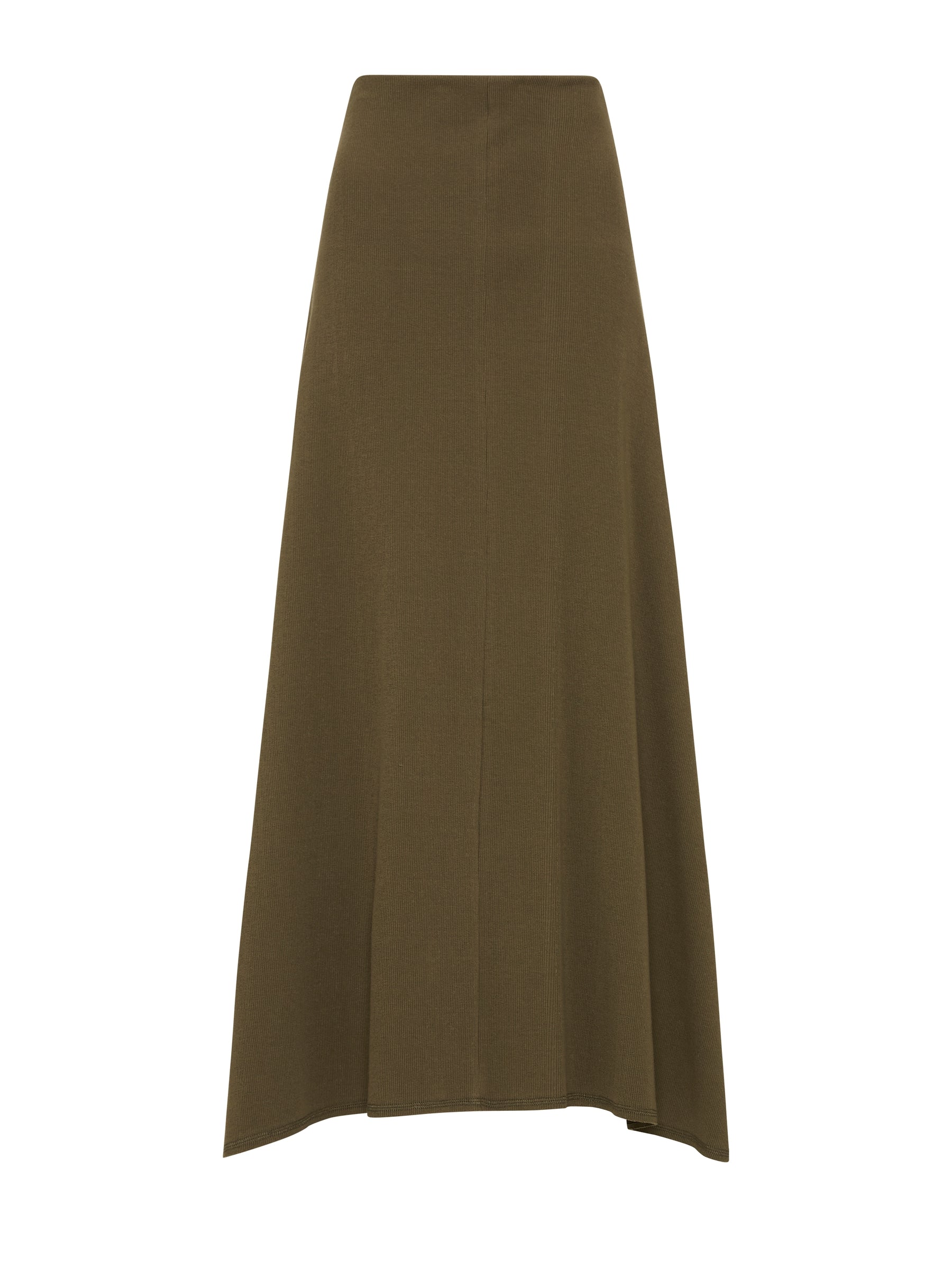 mini rib draped skirt