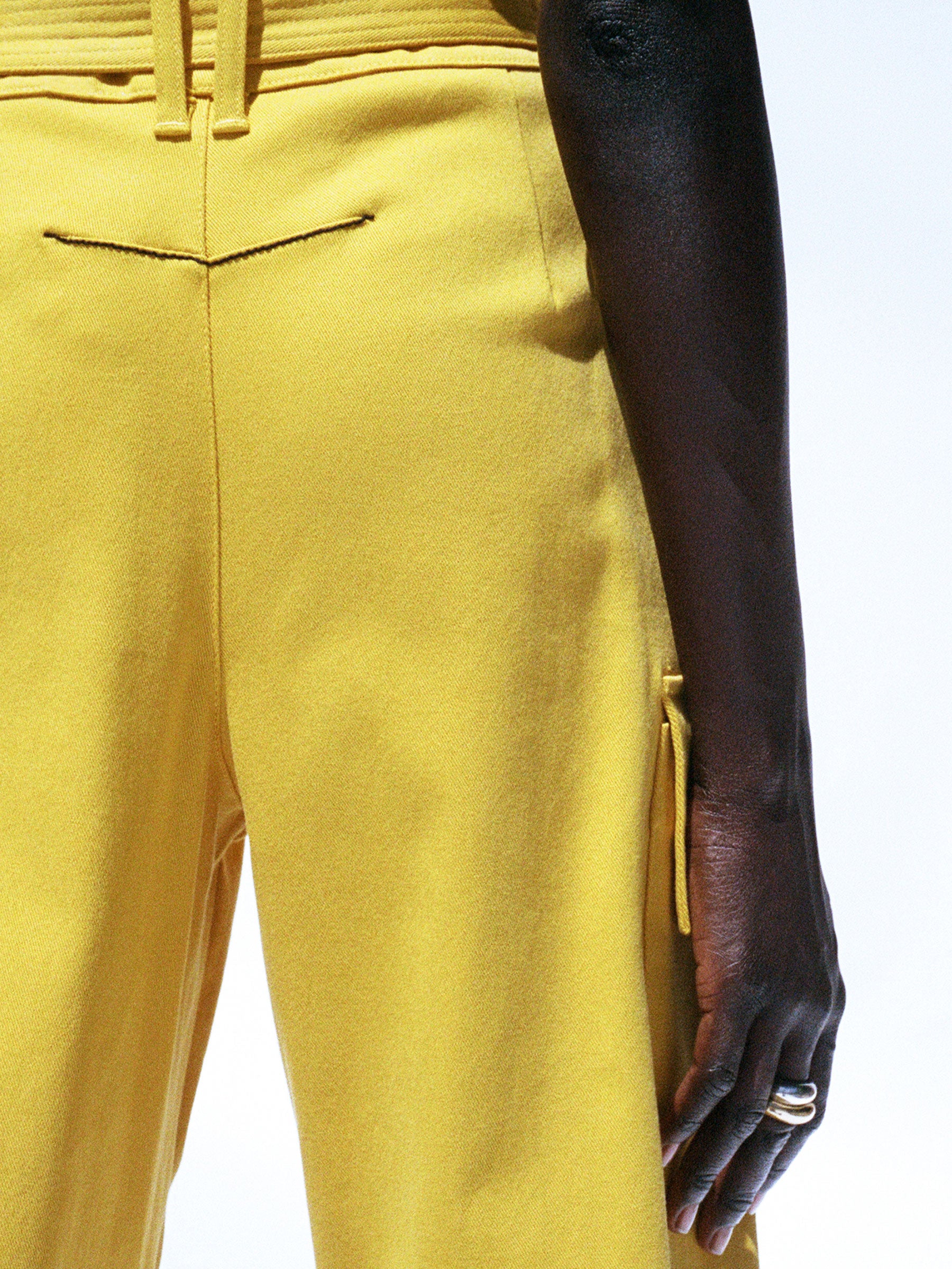 mercerised twill border pant