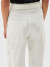 belted cotton slouch pant
