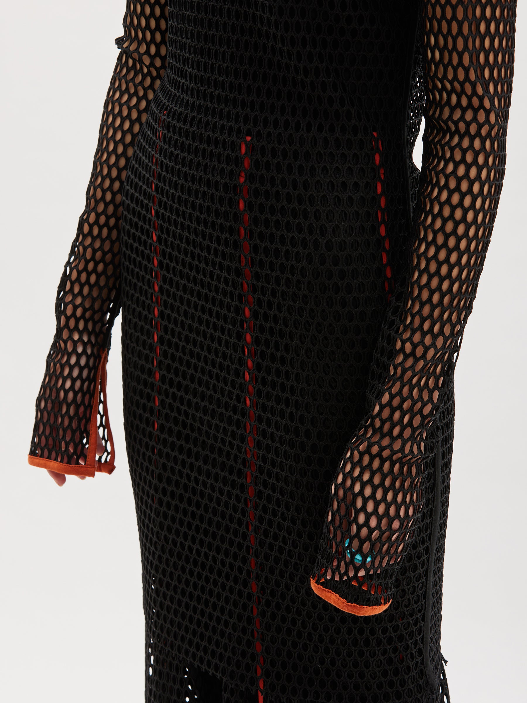 longerline net layering t.shirt