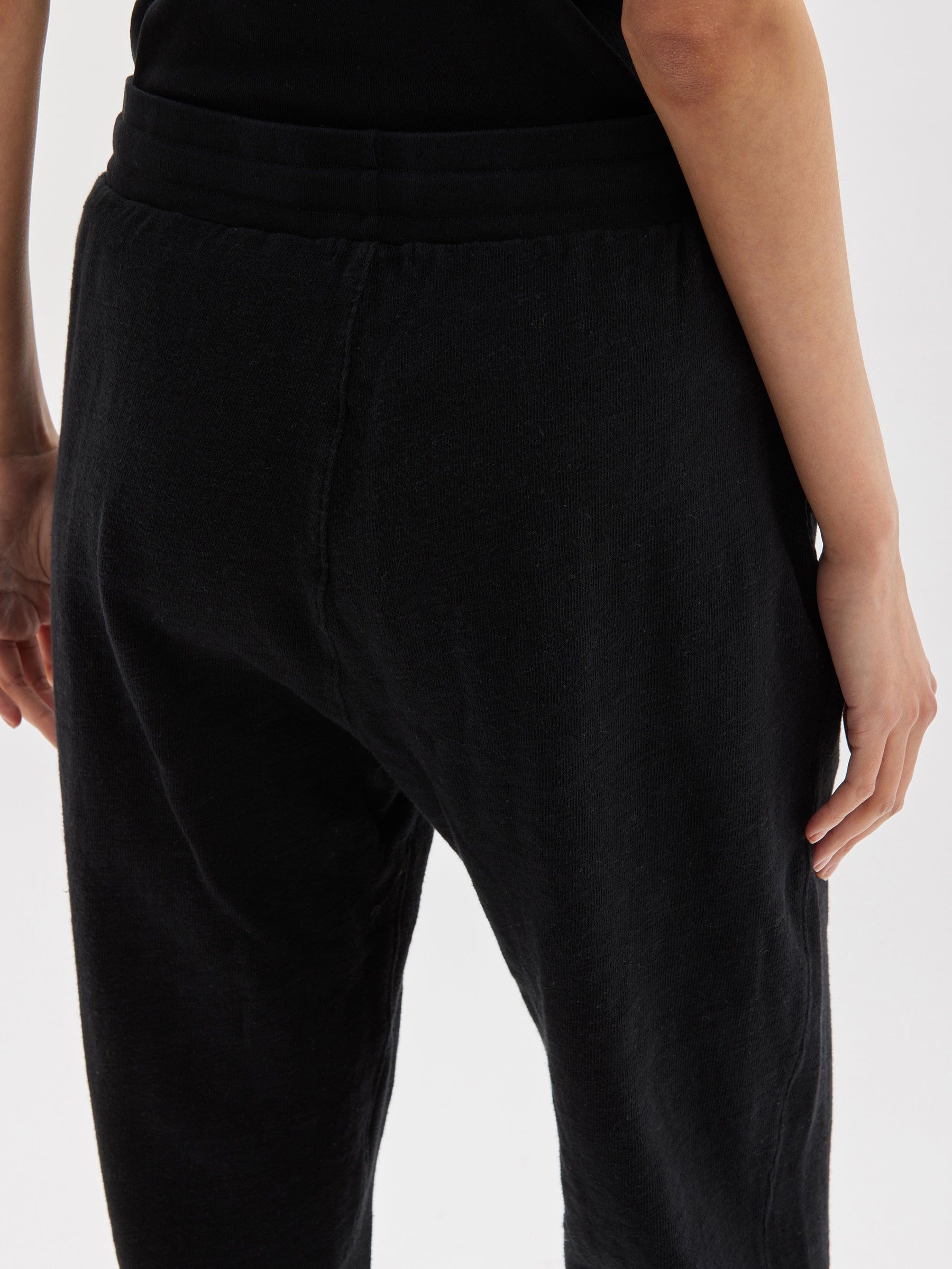 slub rib athletic track pant