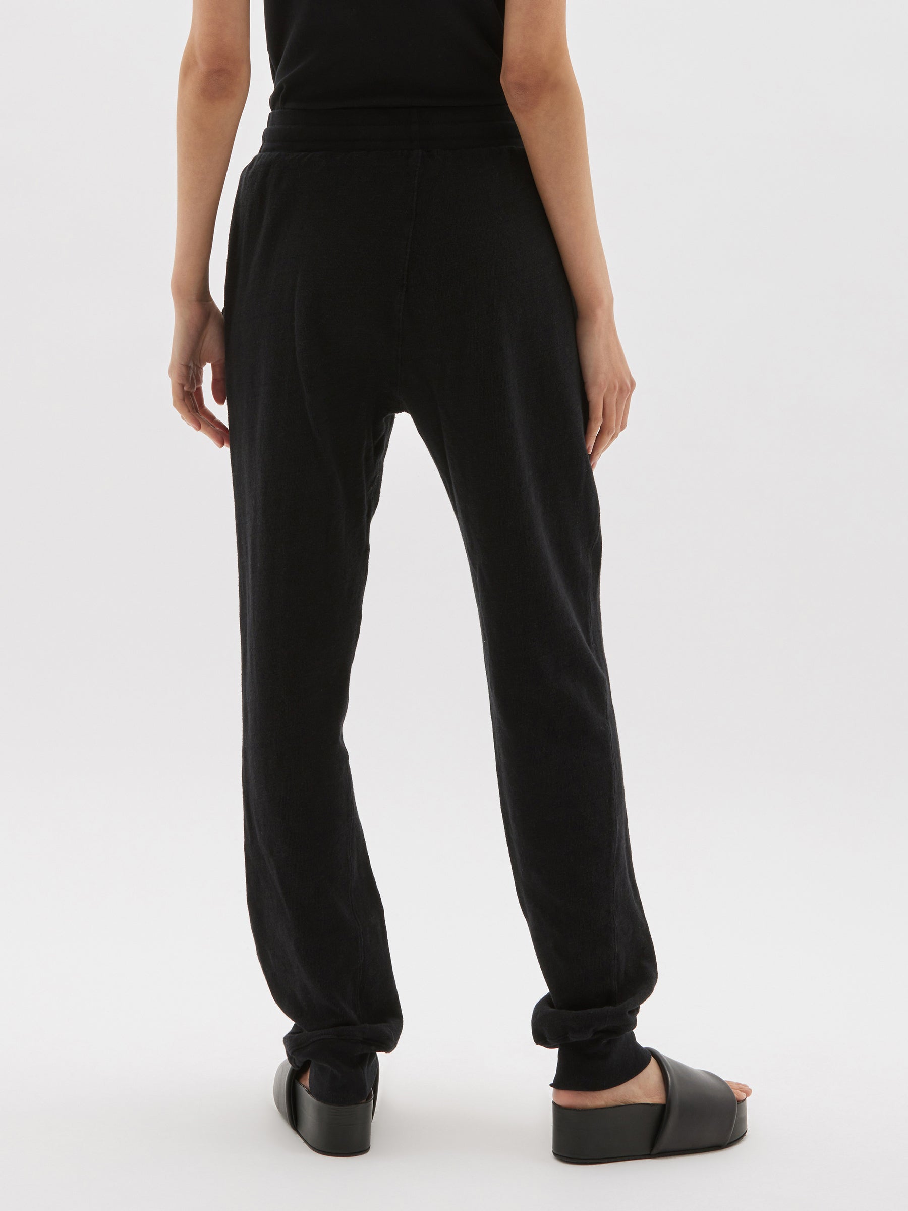 slub rib athletic track pant