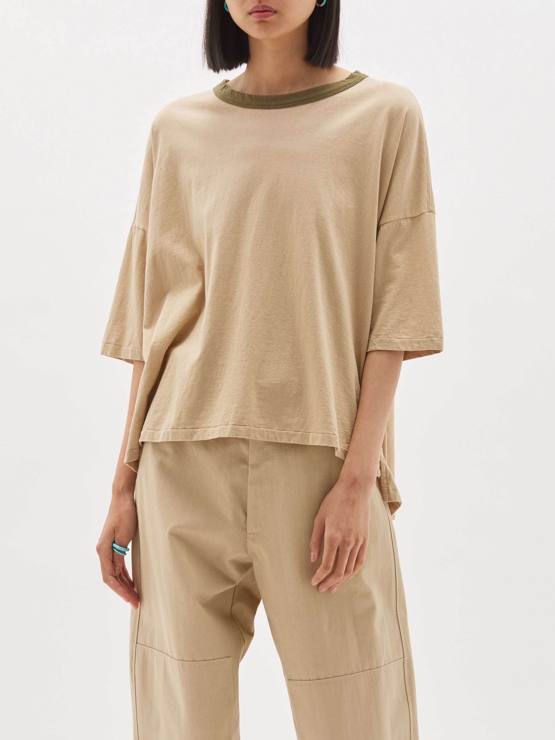 slouch contrast short sleeve t.shirt
