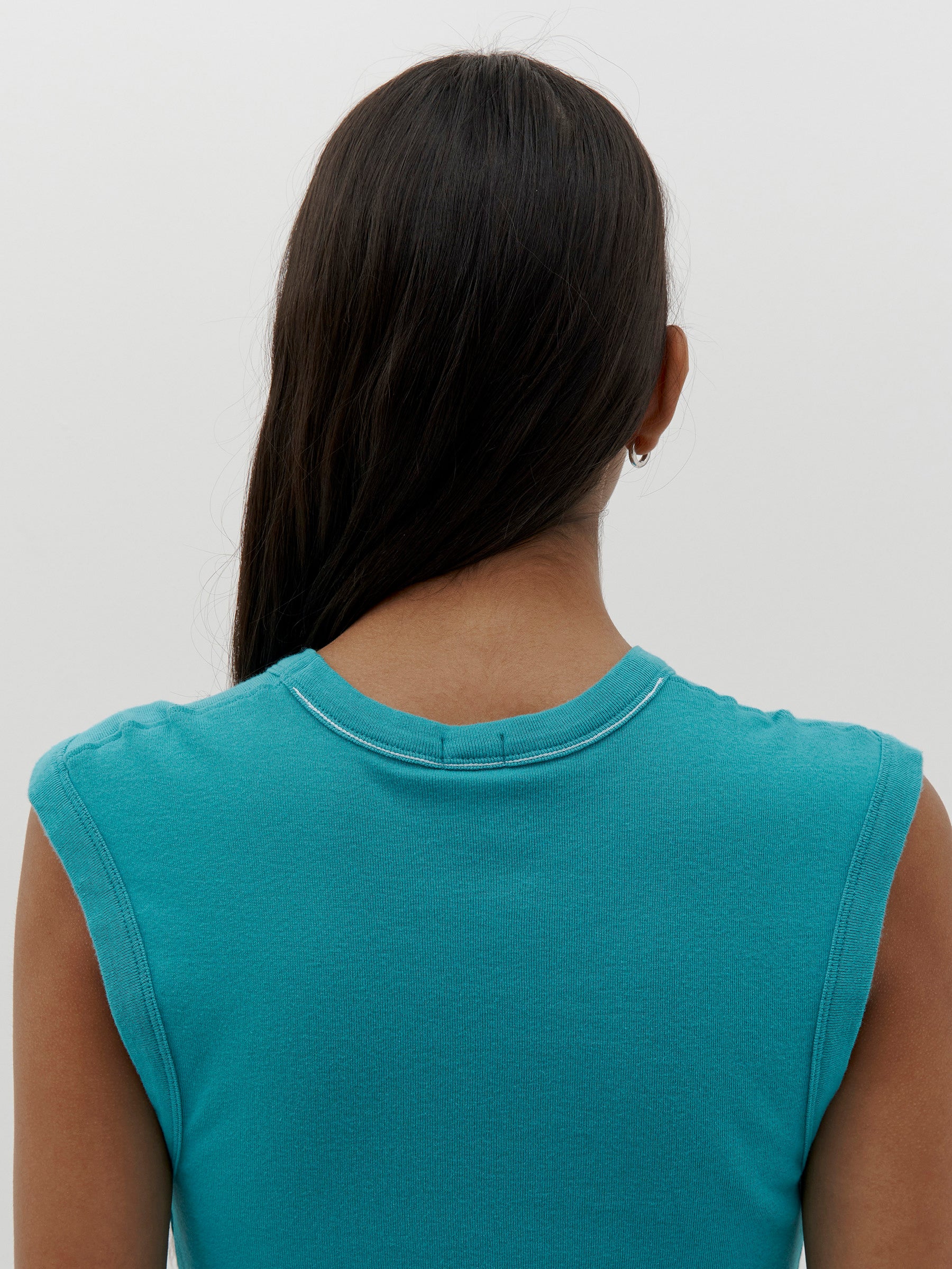 slim superfine rib muscle tank