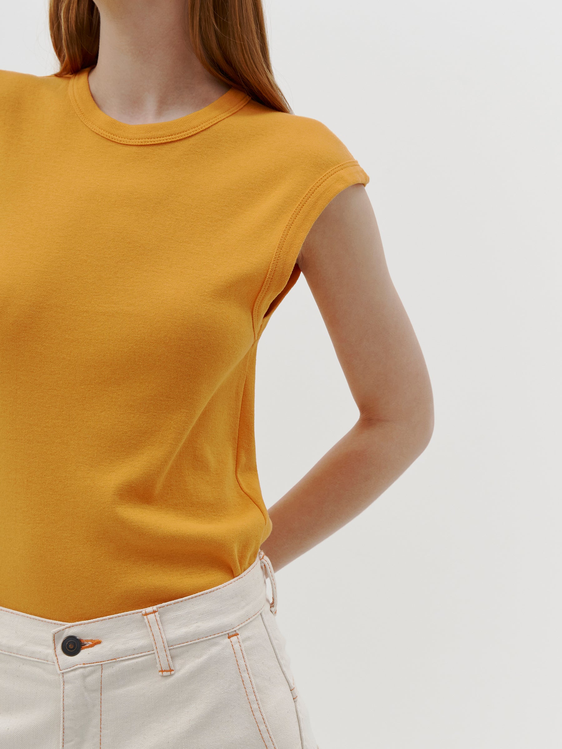 slim superfine rib muscle tank