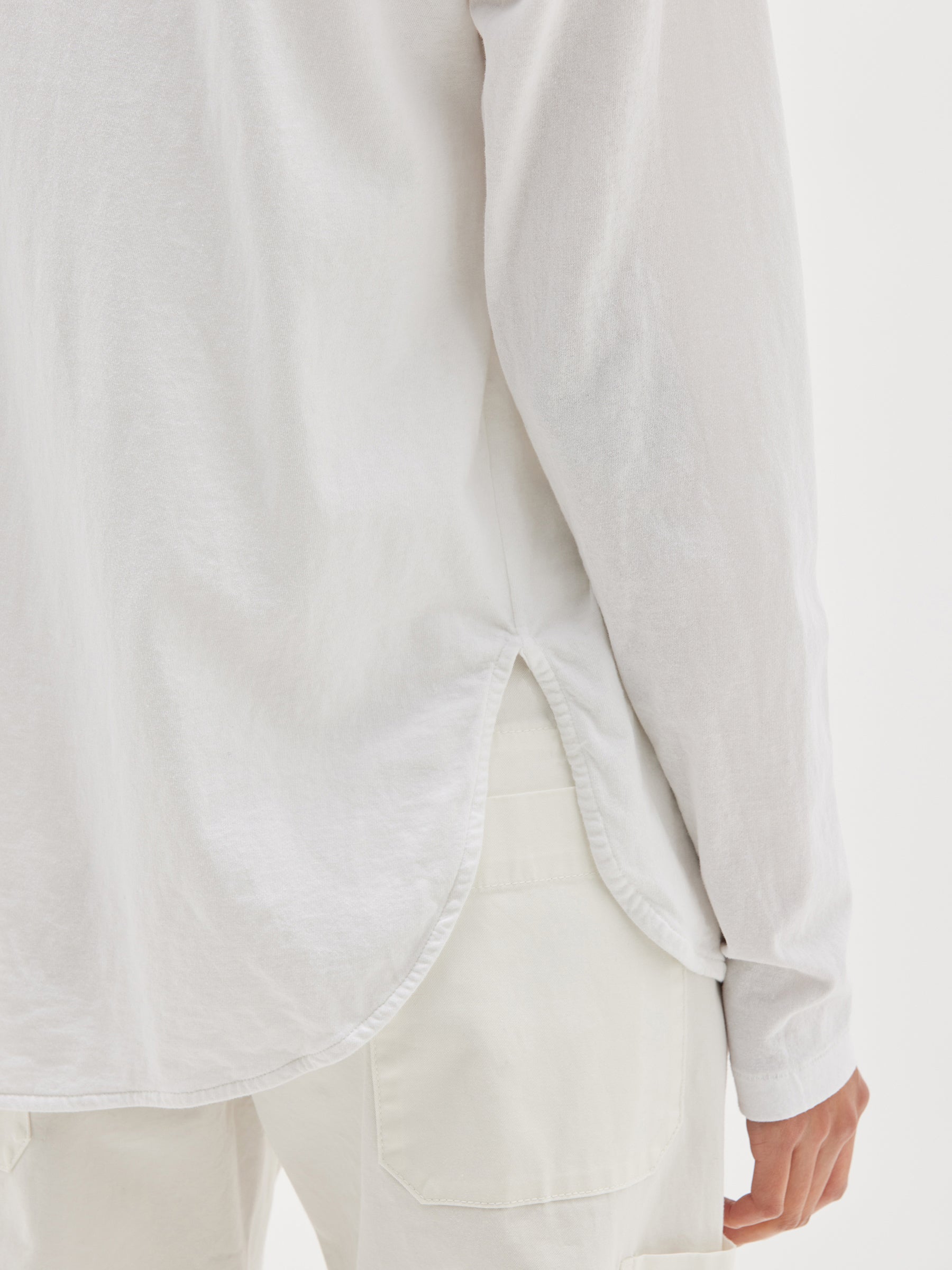coverstitch detail long sleeve t.shirt