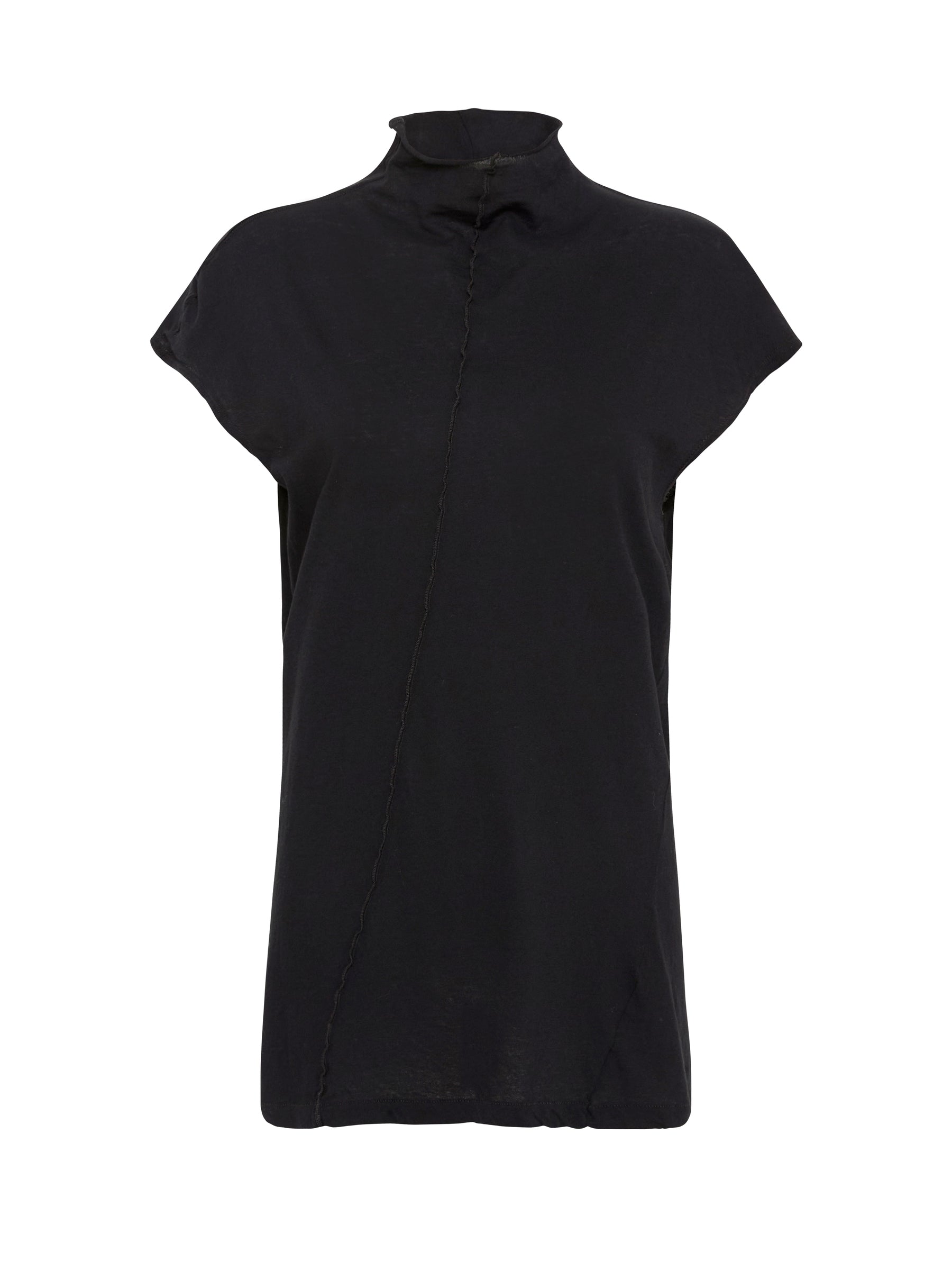 slim raised neck tank