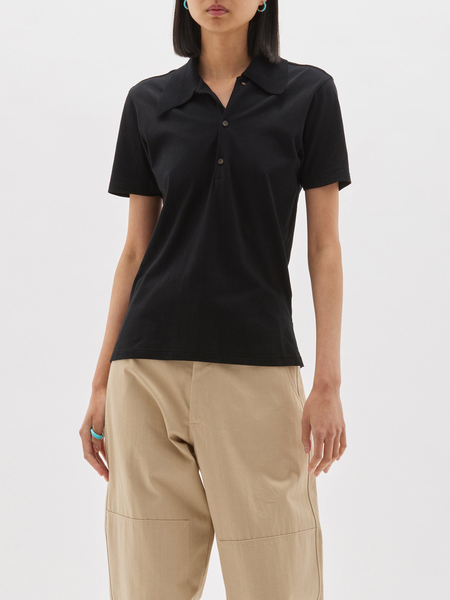 slim fit polo short sleeve t.shirt