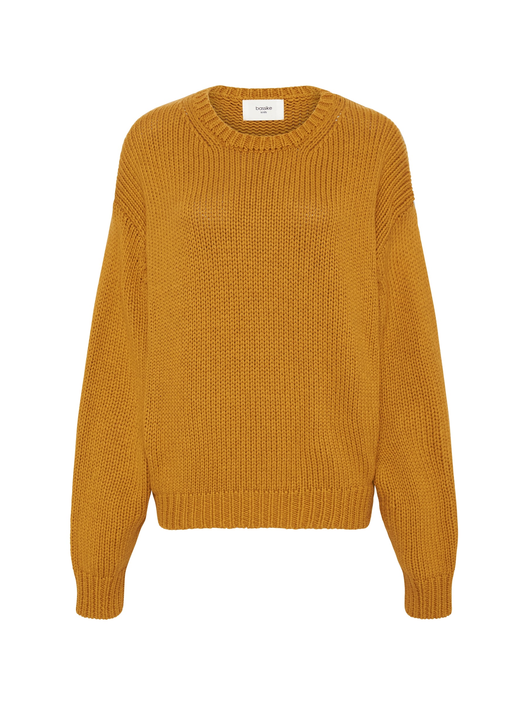 chunky crew neck knit