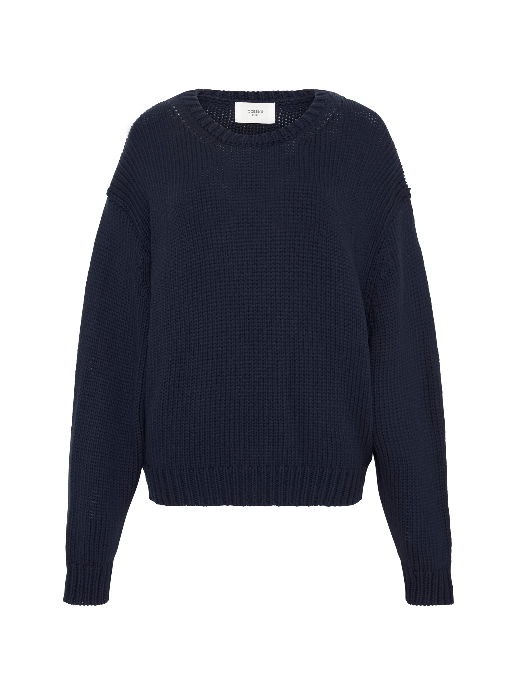 chunky crew neck knit