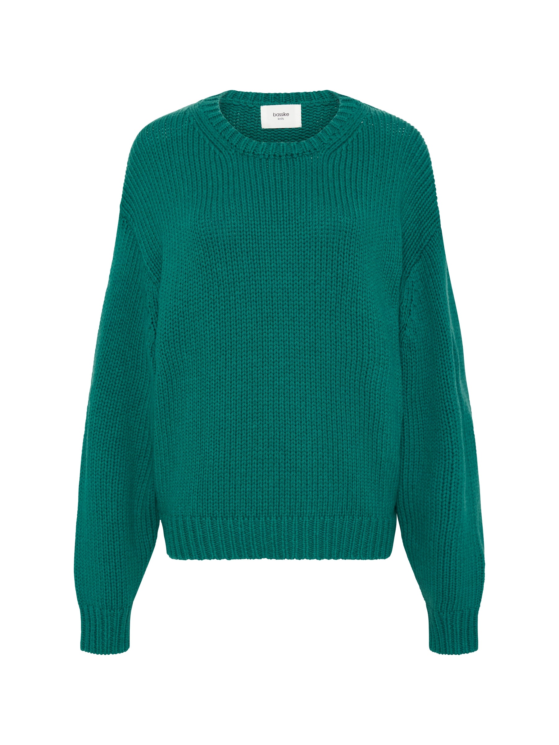 chunky crew neck knit
