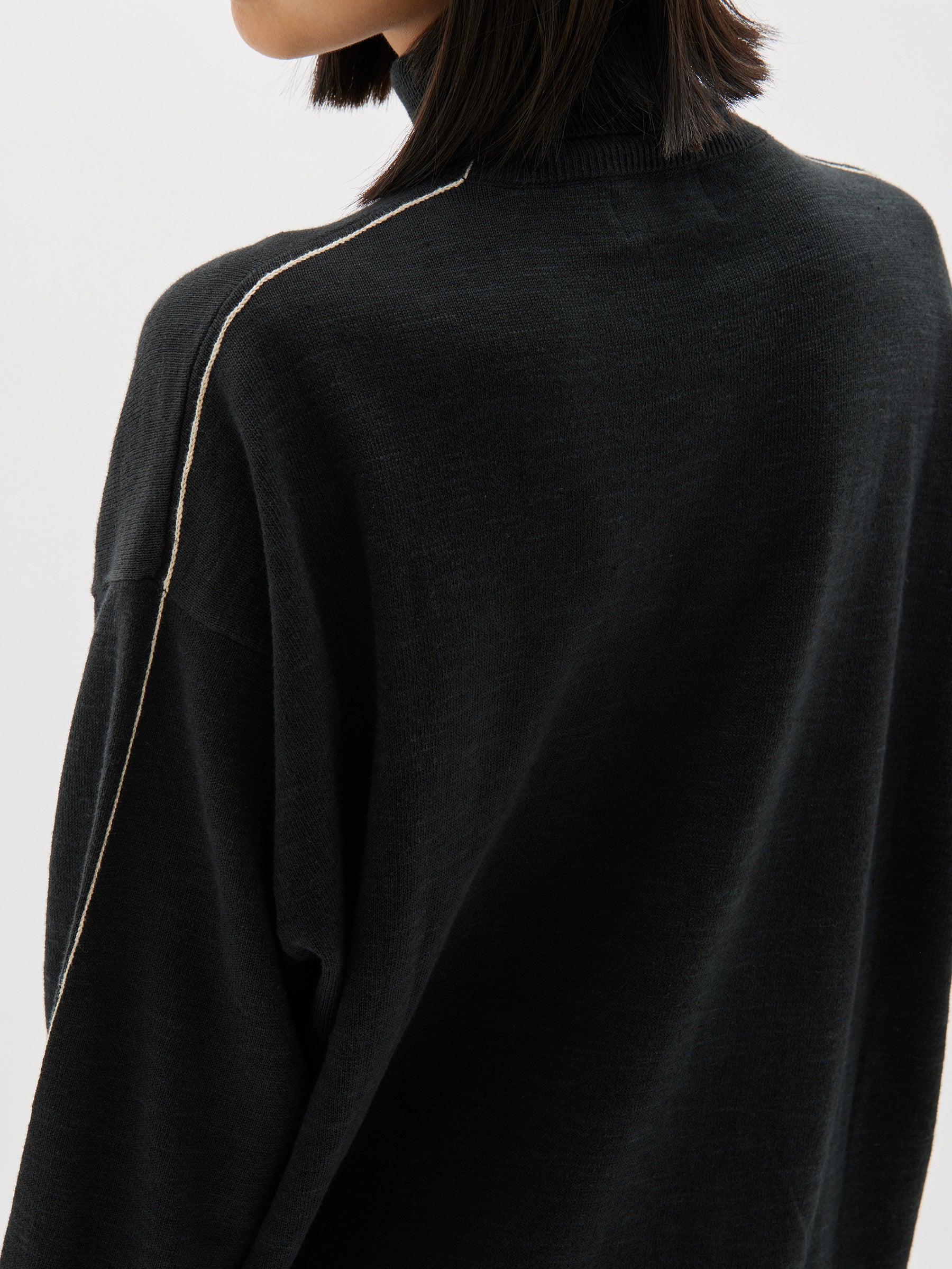 turtleneck knit dress