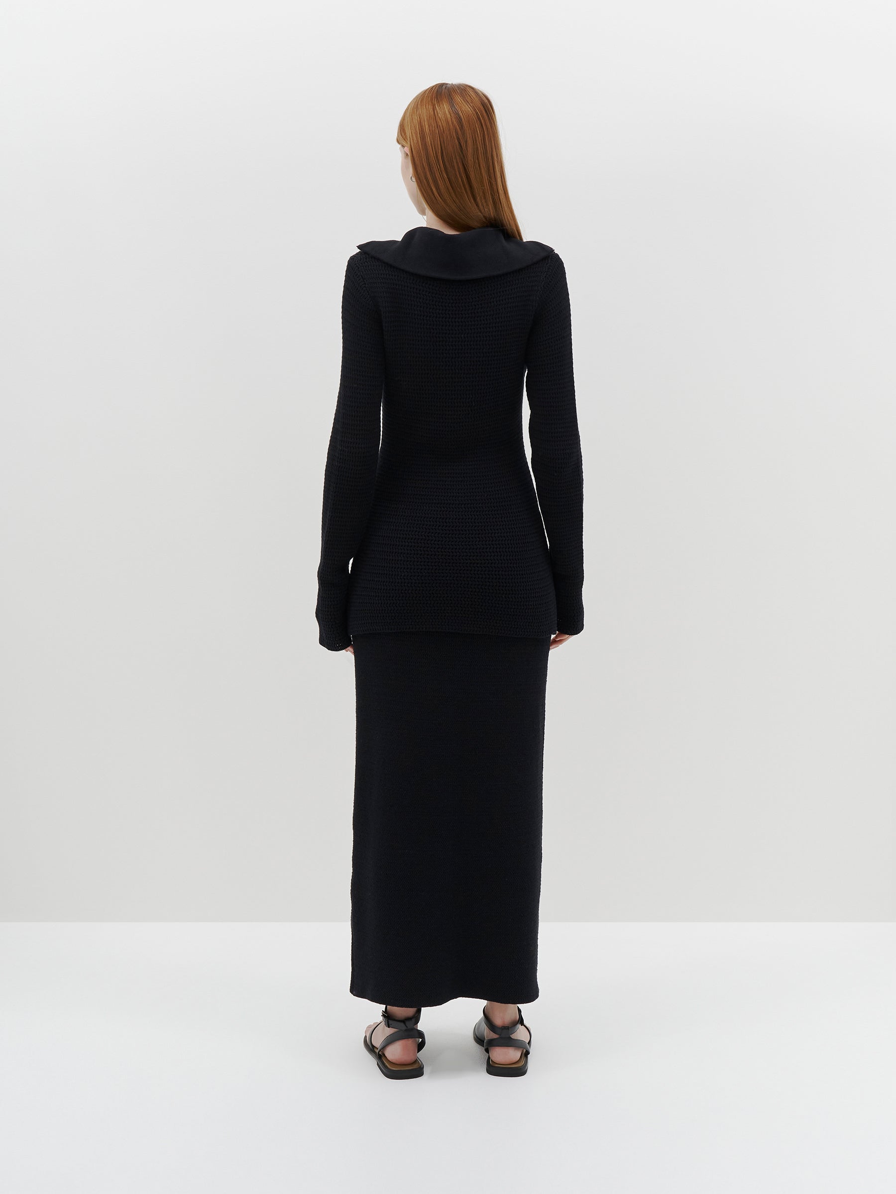 tubular knitted skirt