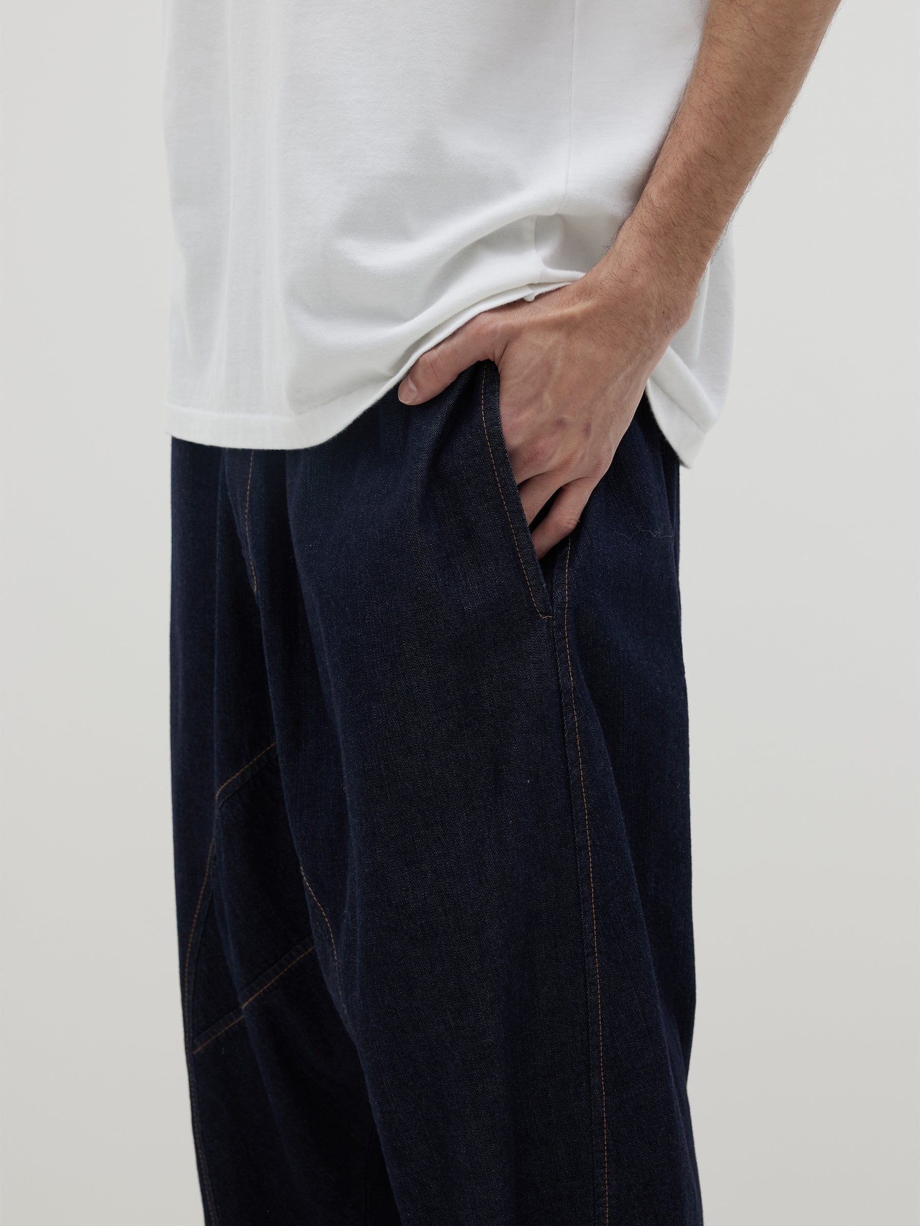 denim voluminous pant