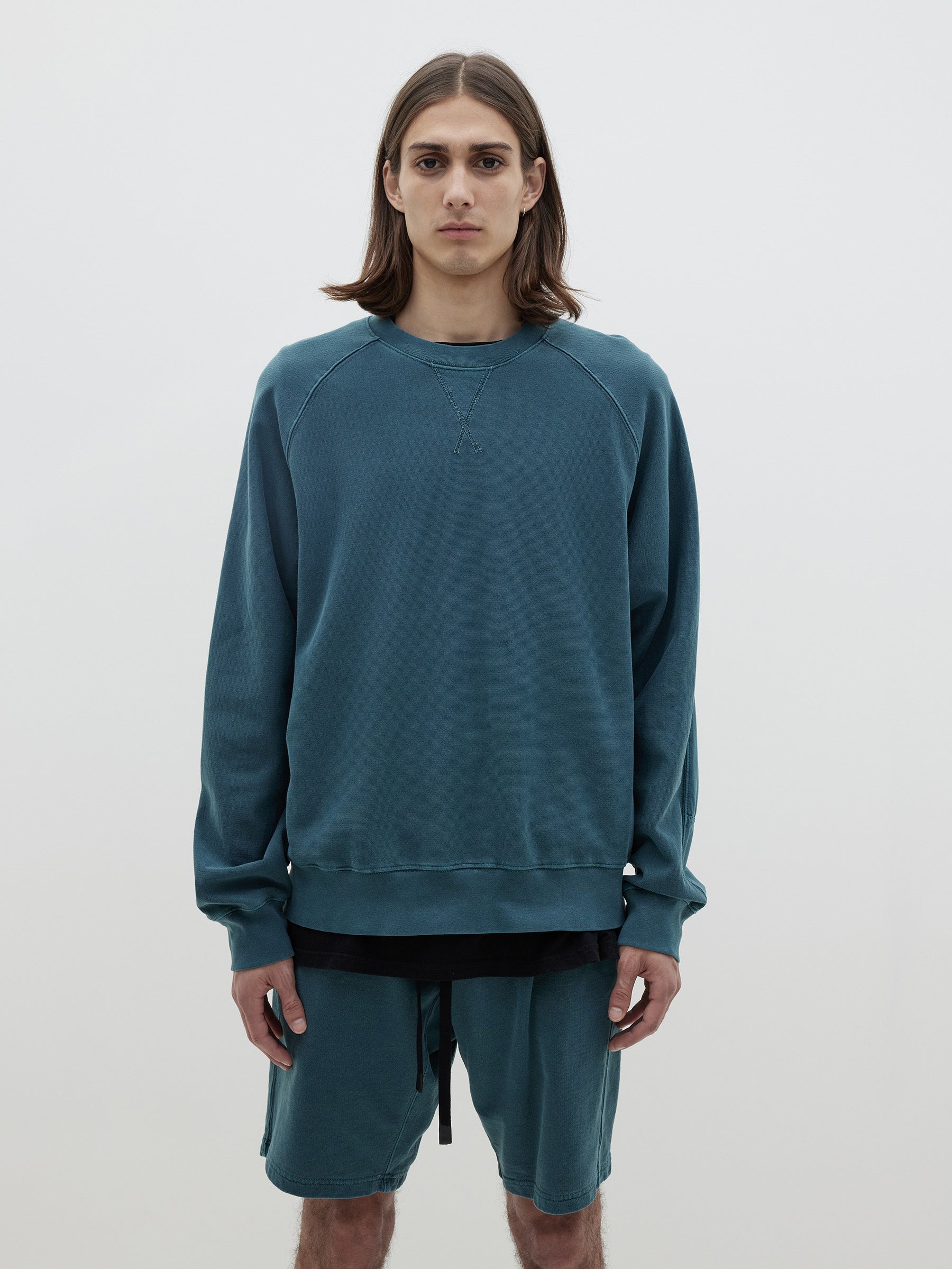 pigment dyed fleece sweat