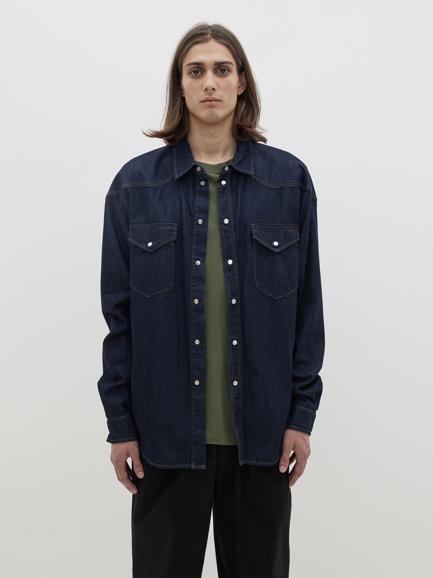 denim western shirt