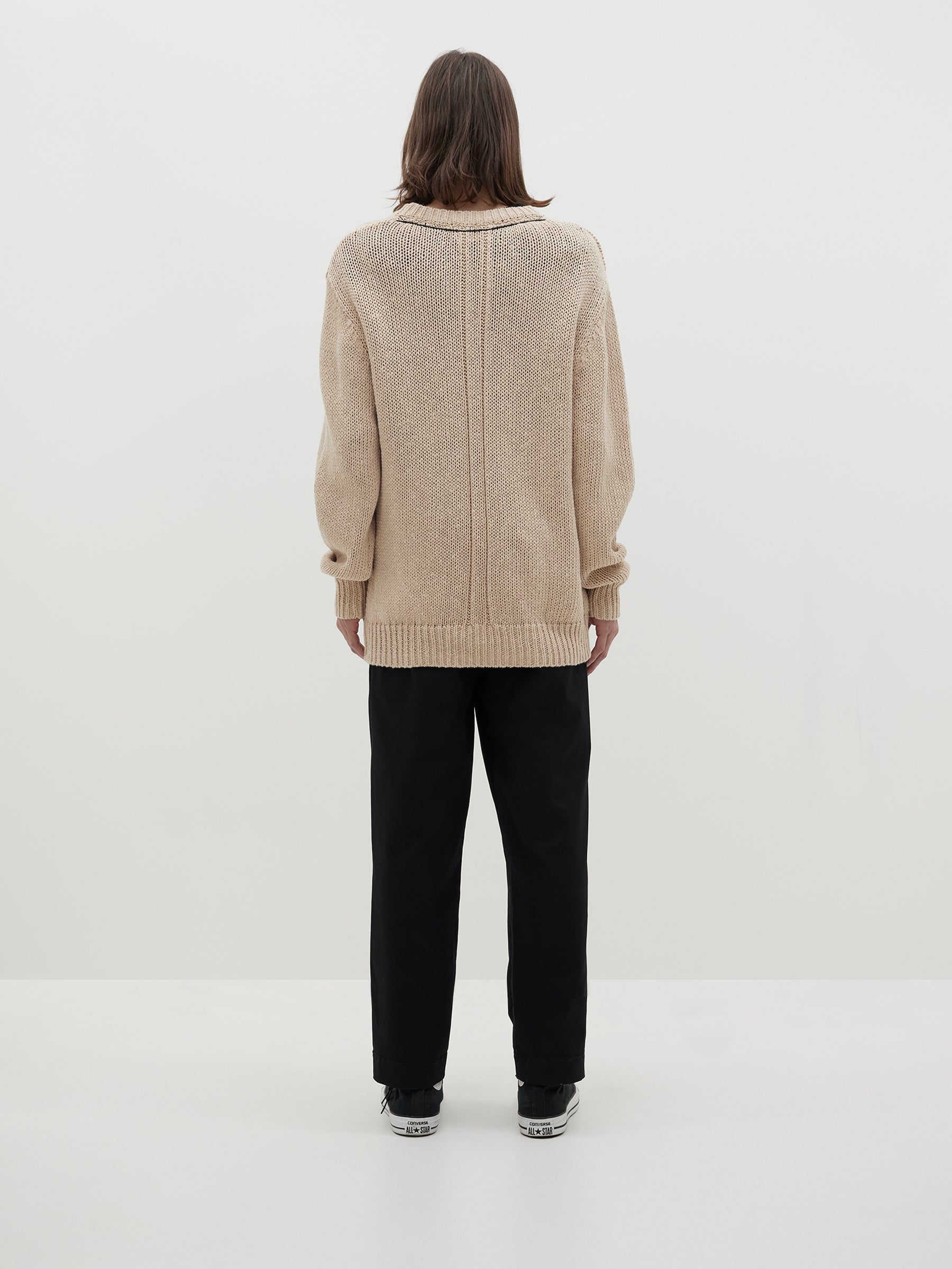 cotton linen chunky knit