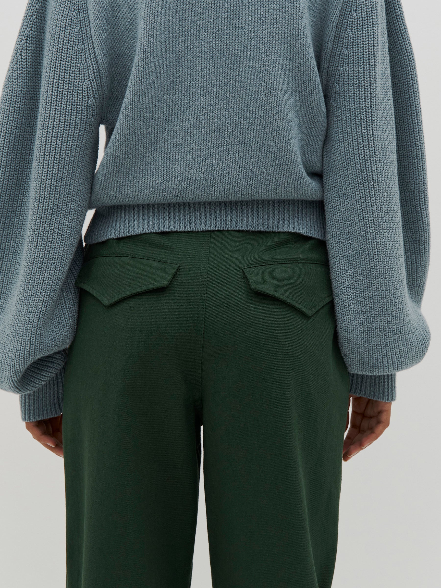 slouch pleated utility pant