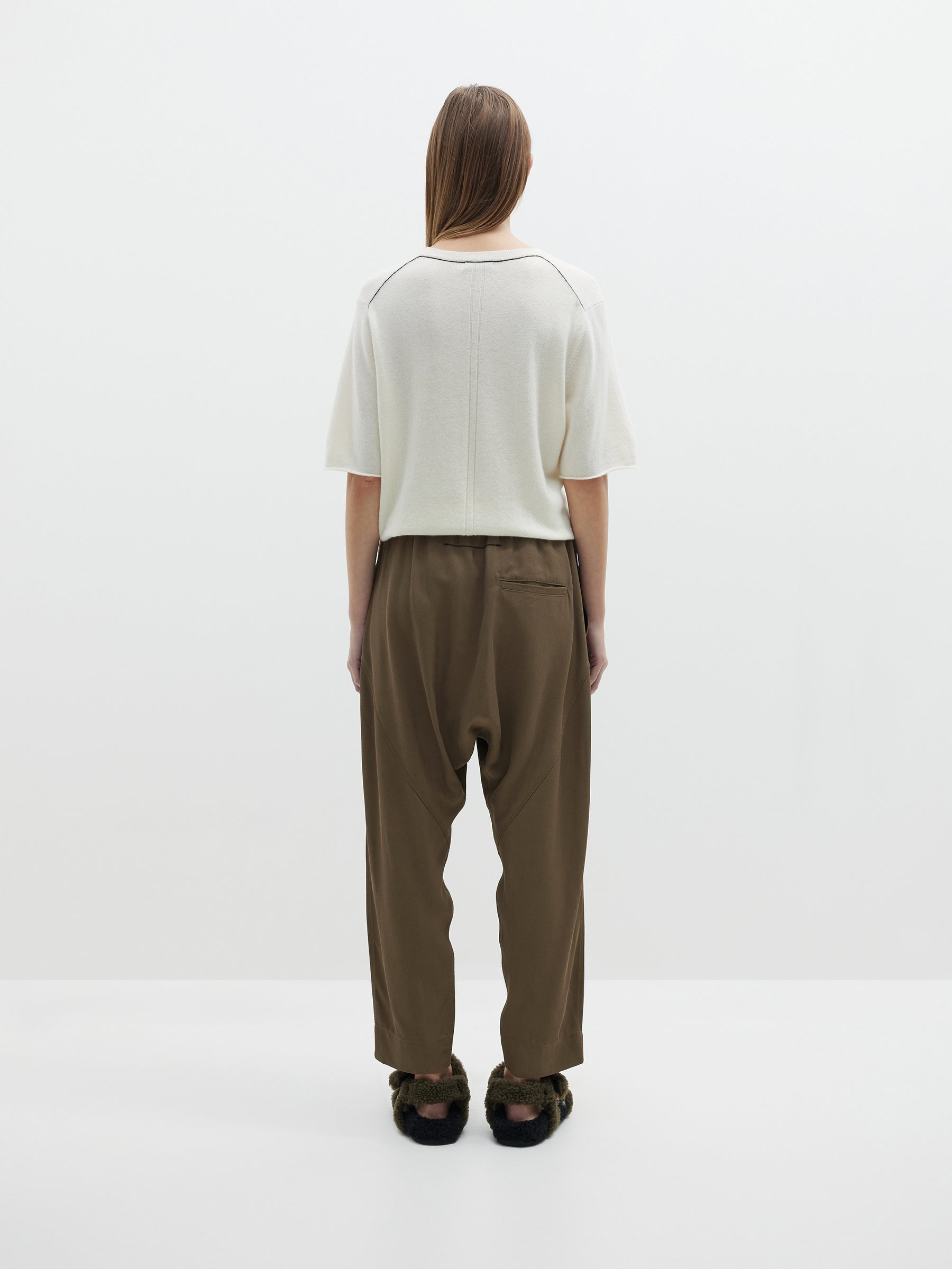 easy drapey travel pant