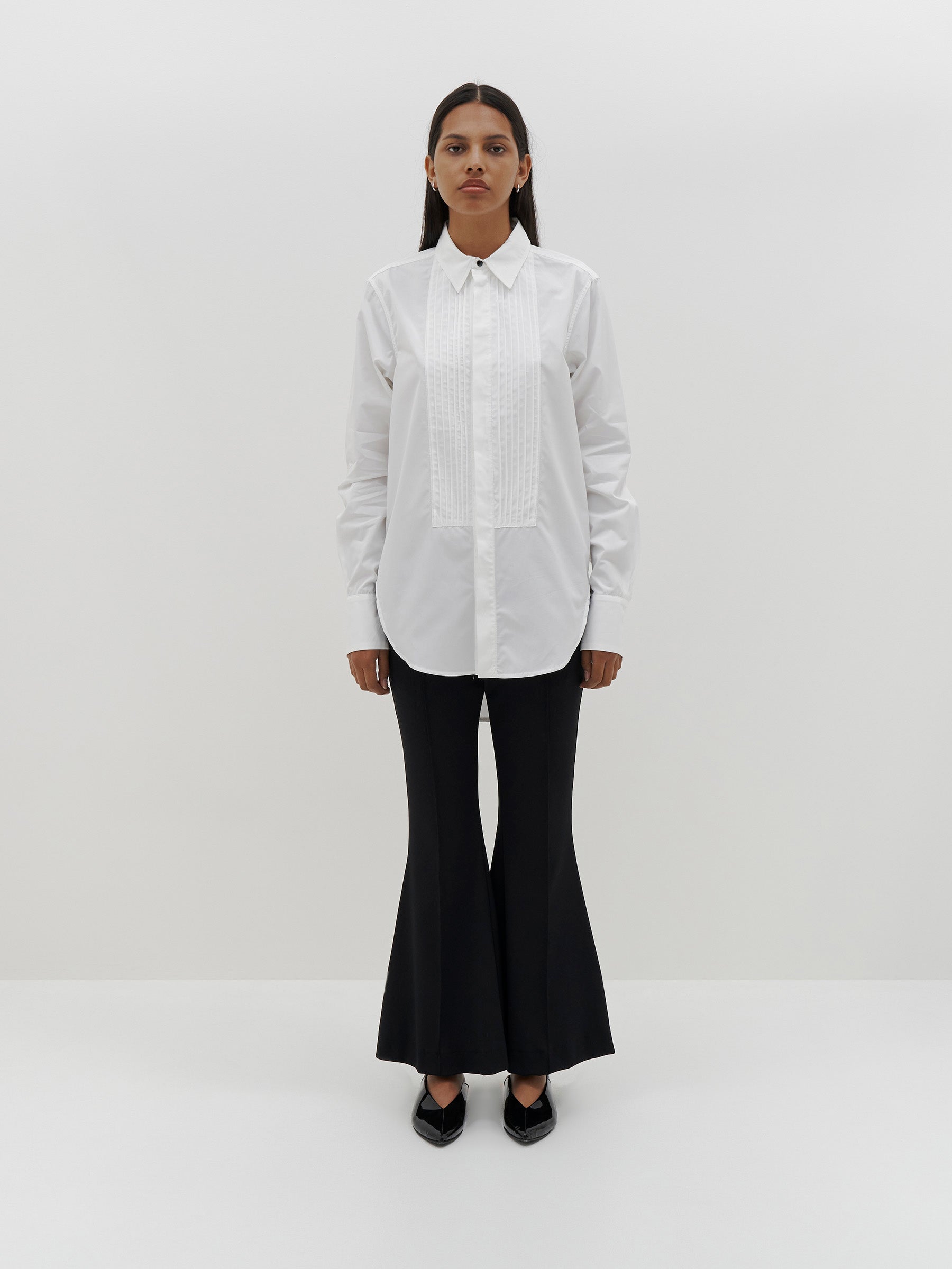 premium cotton tuxedo shirt