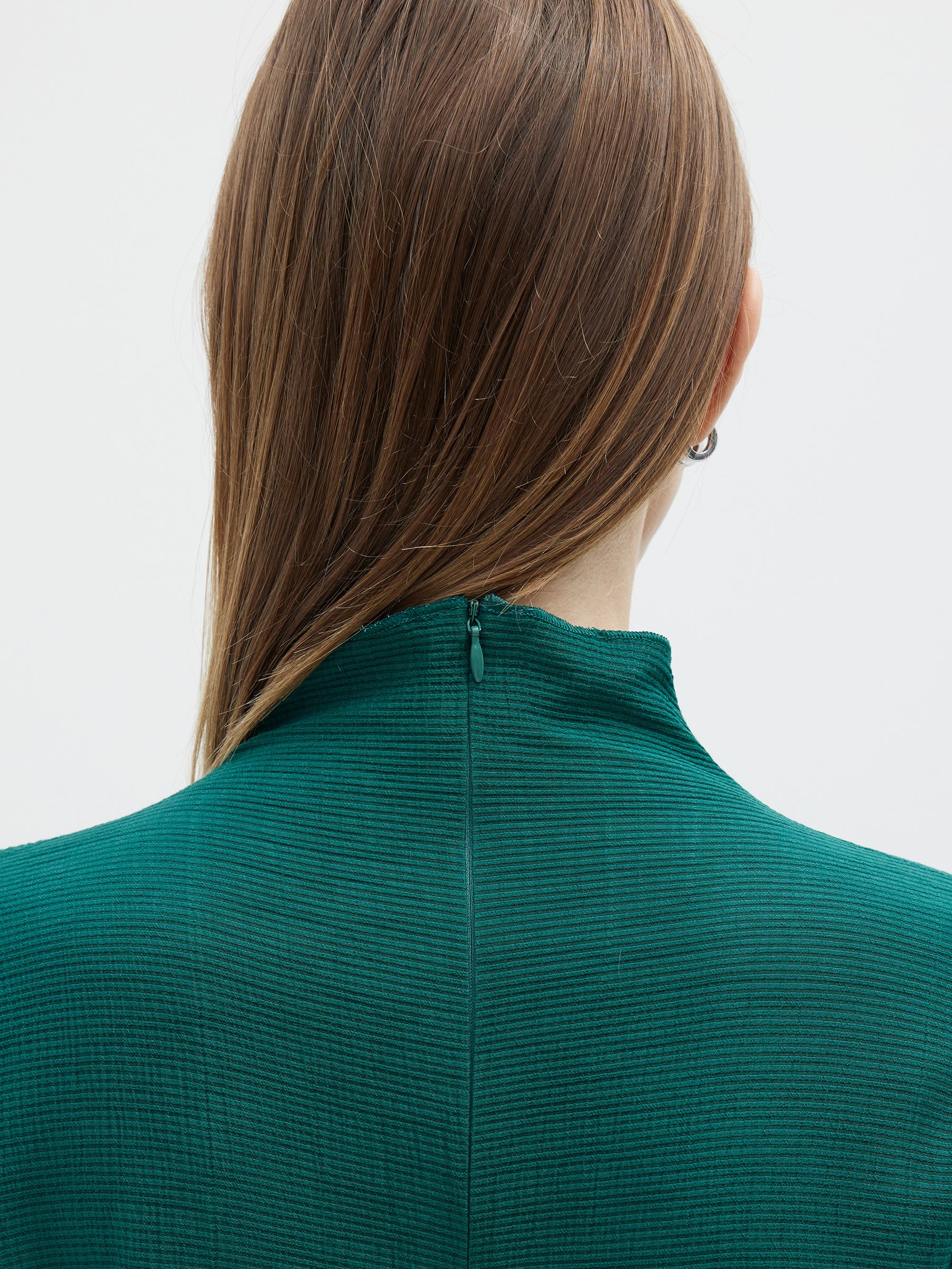 viscose crepe round sleeve top