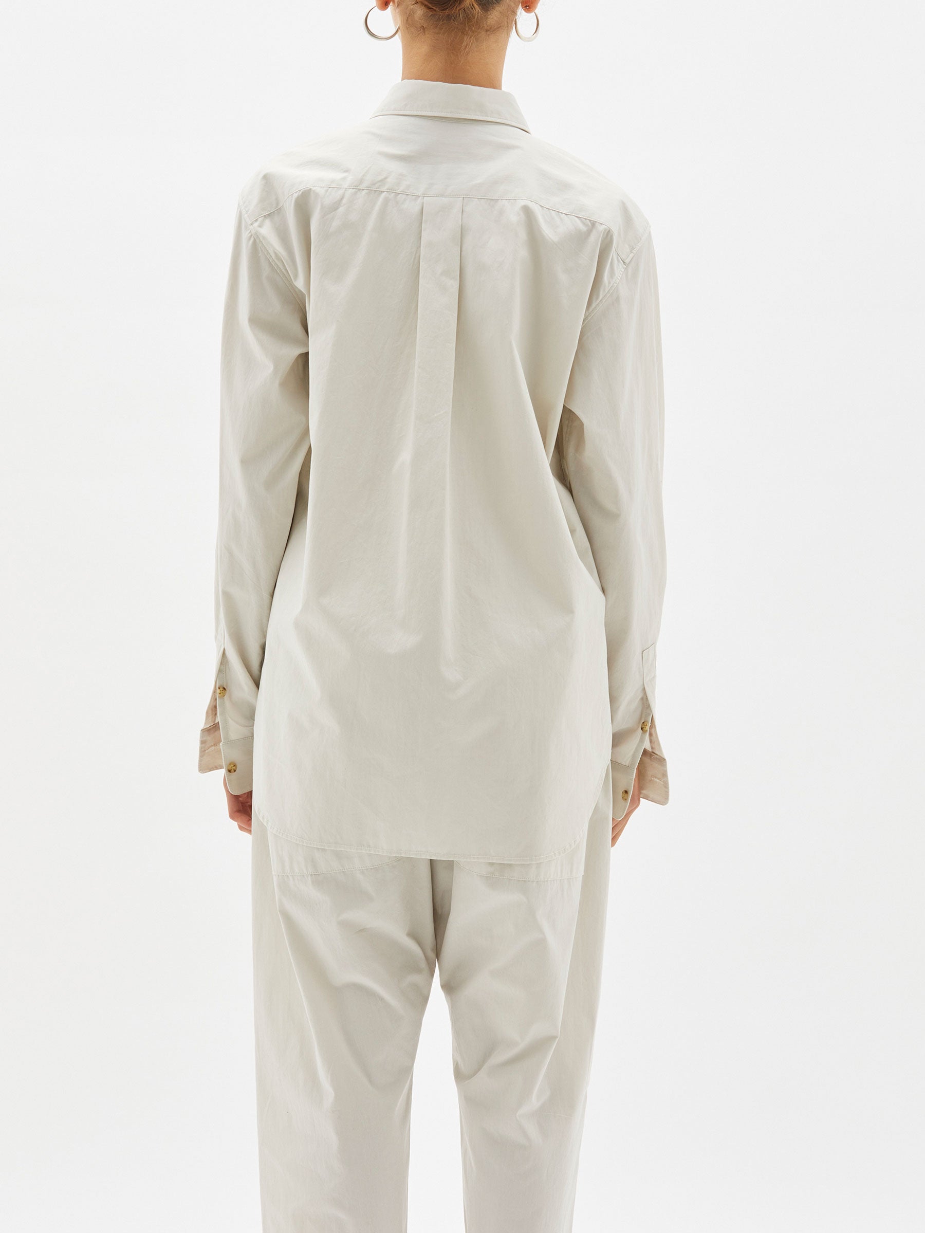 longerline cotton shirt
