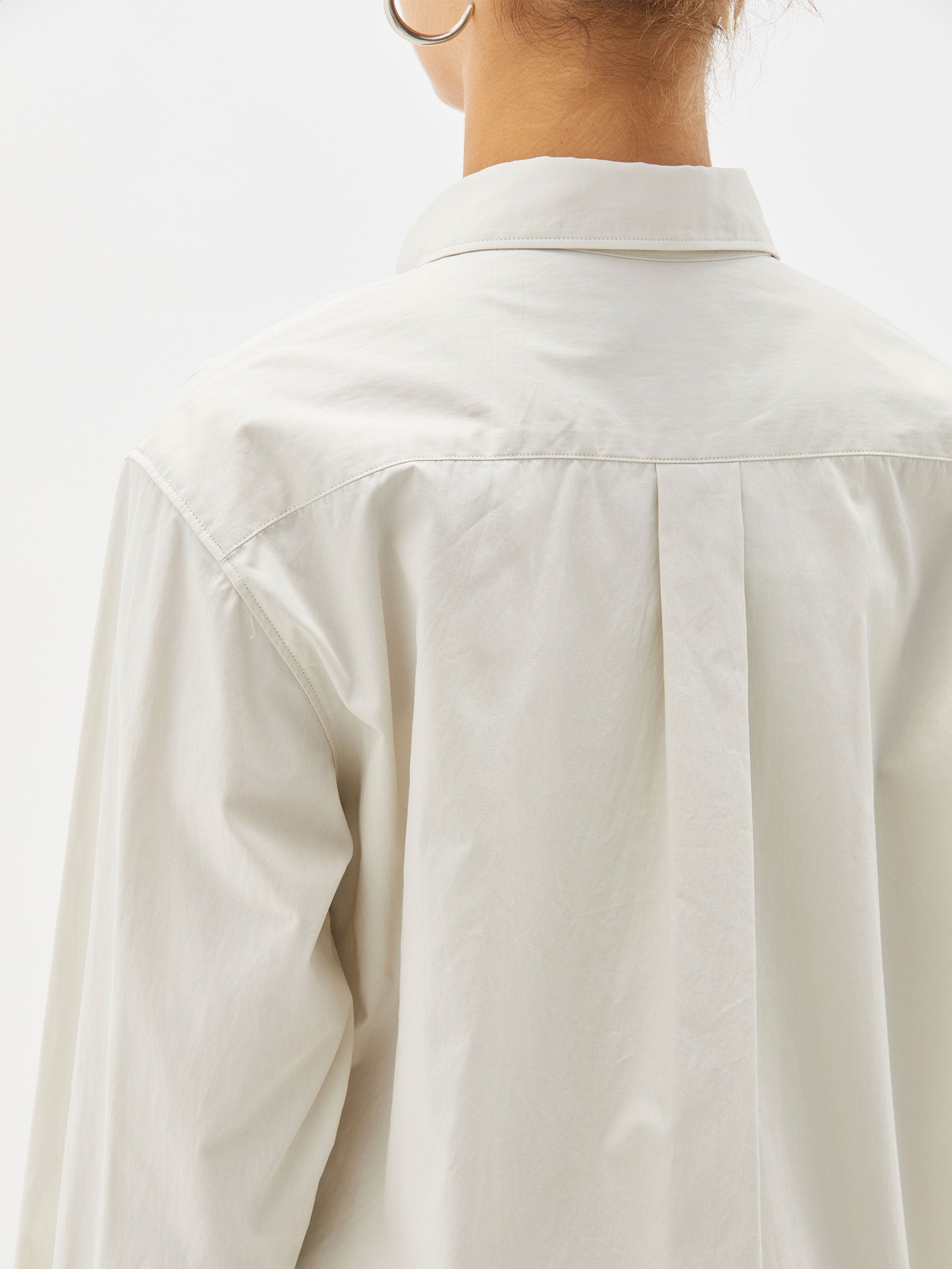 longerline cotton shirt