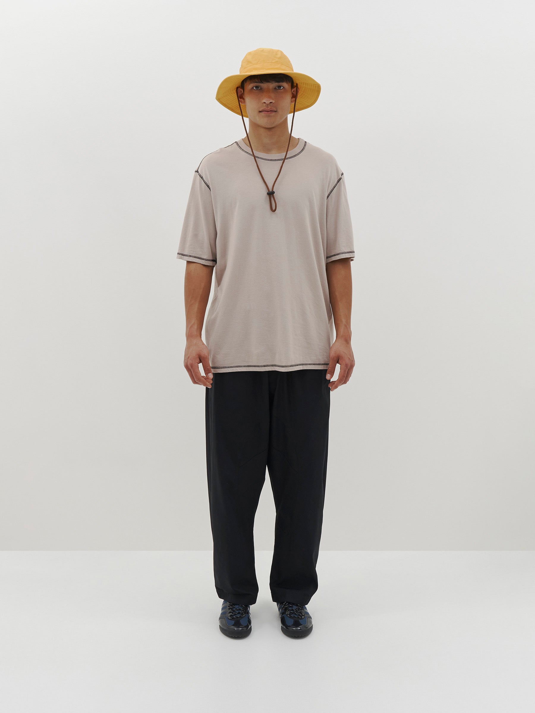 slouch contrast stitch t.shirt