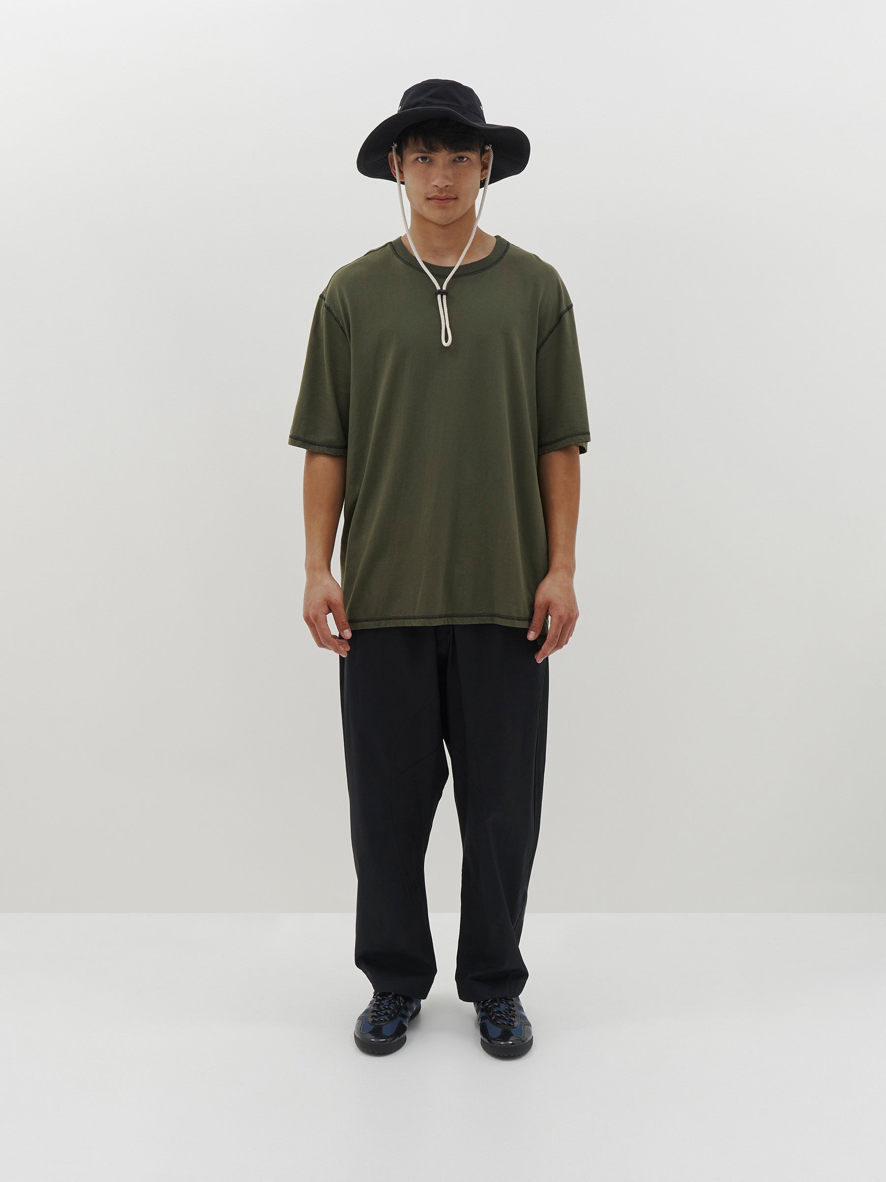 slouch contrast stitch t.shirt