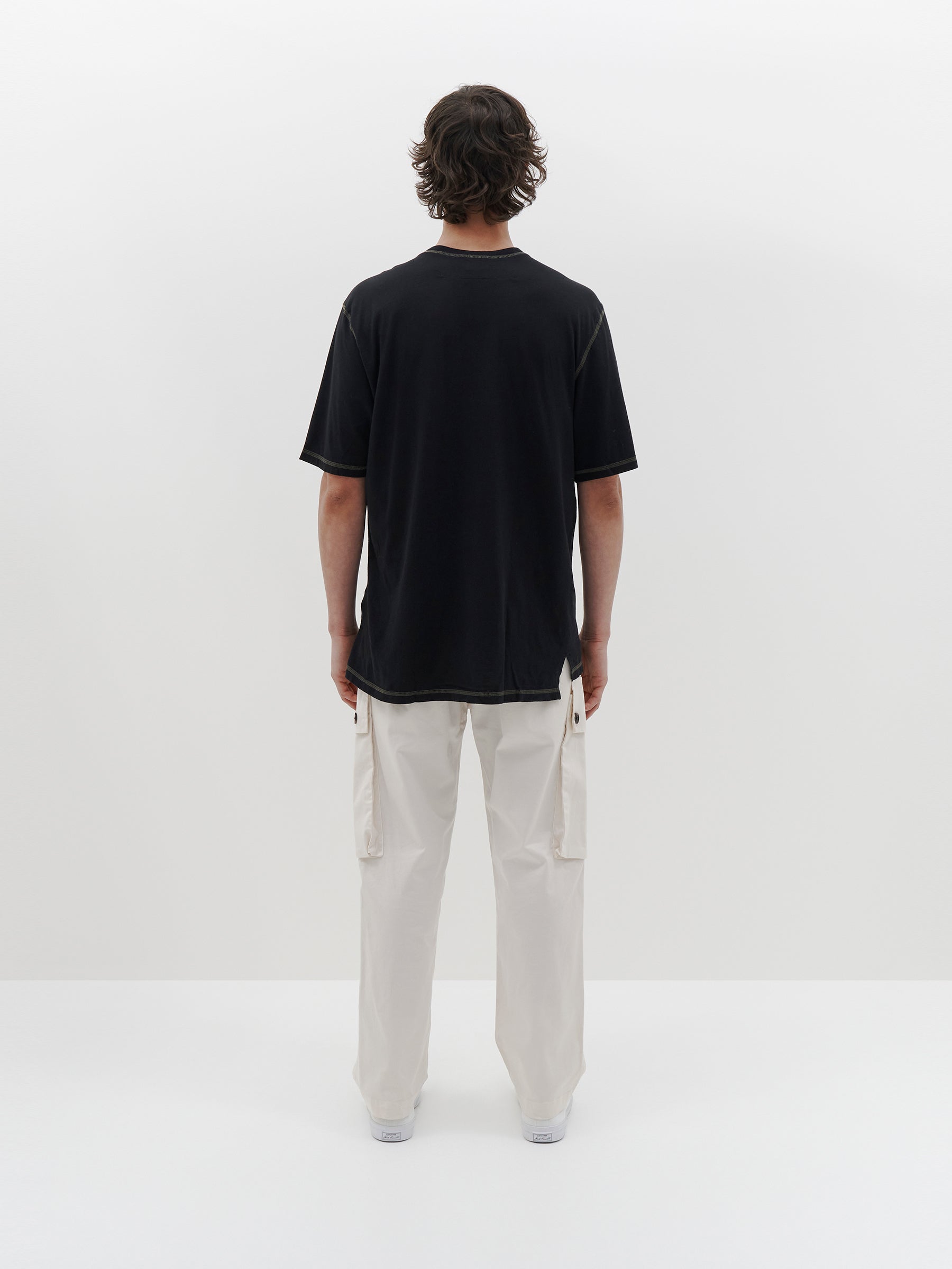 slouch contrast stitch t.shirt