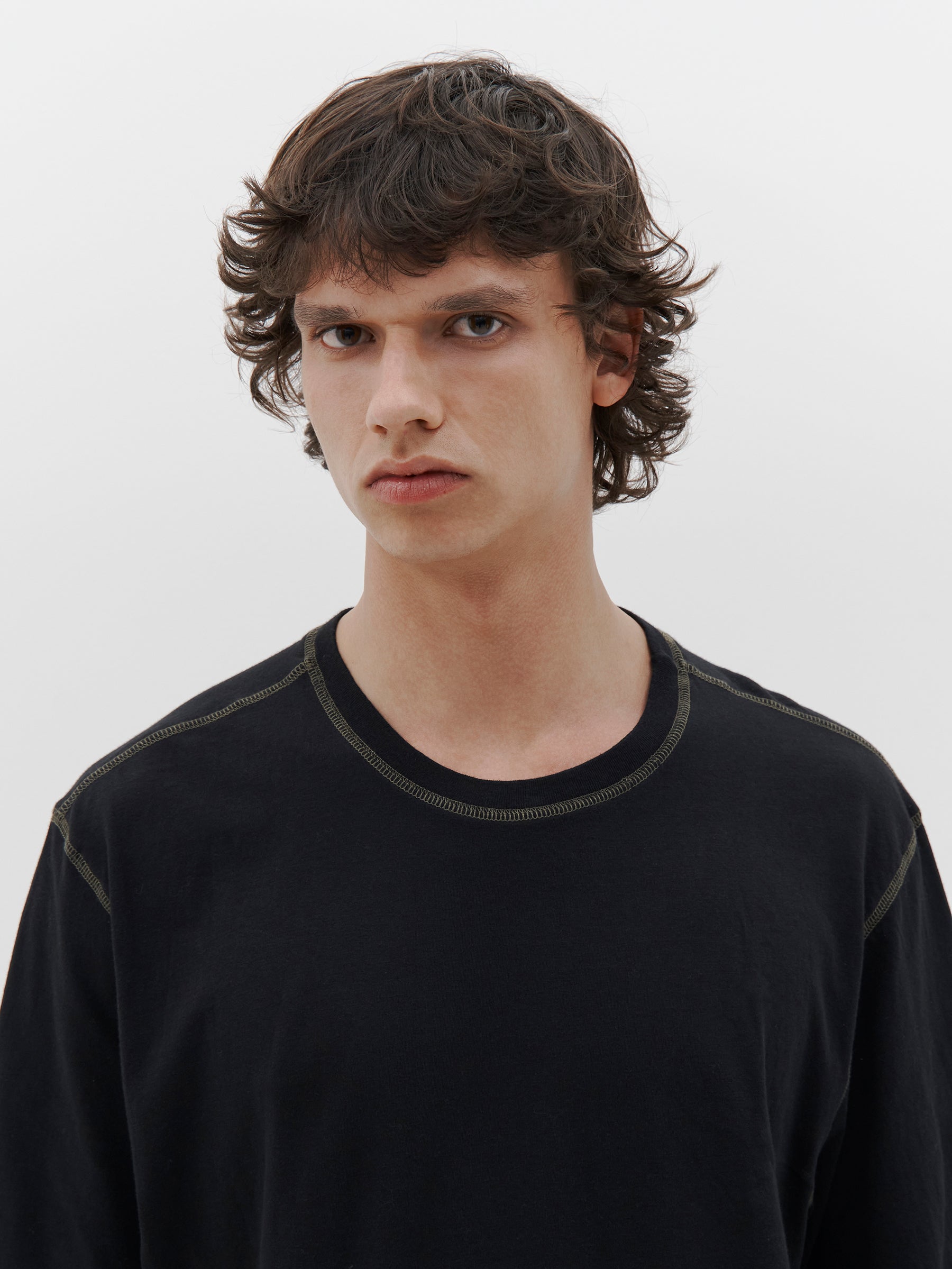 slouch contrast stitch t.shirt