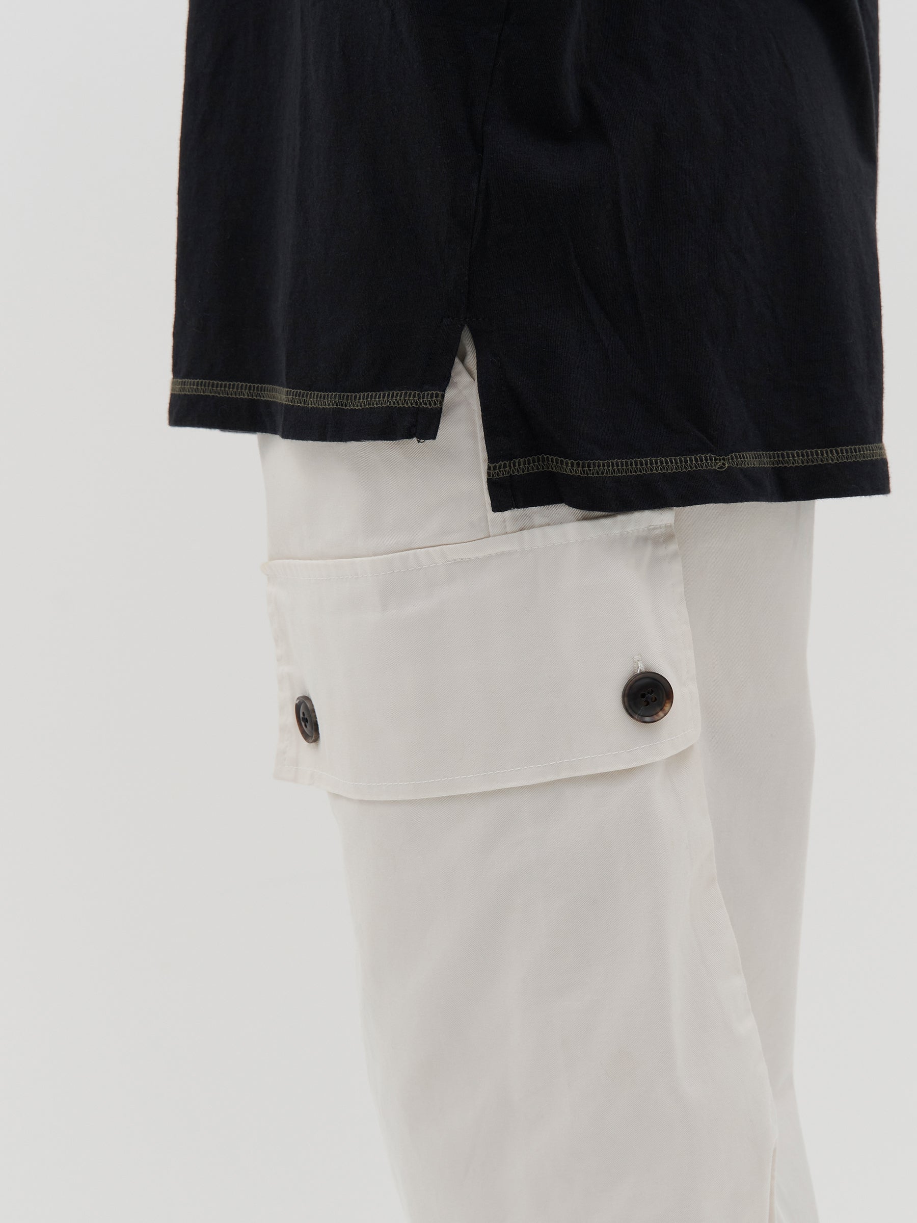 slouch contrast stitch t.shirt