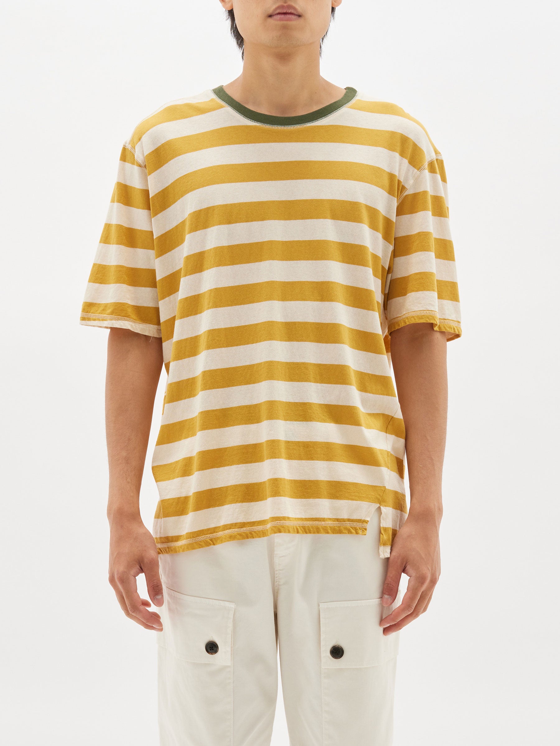 contrast stripe slouch t.shirt