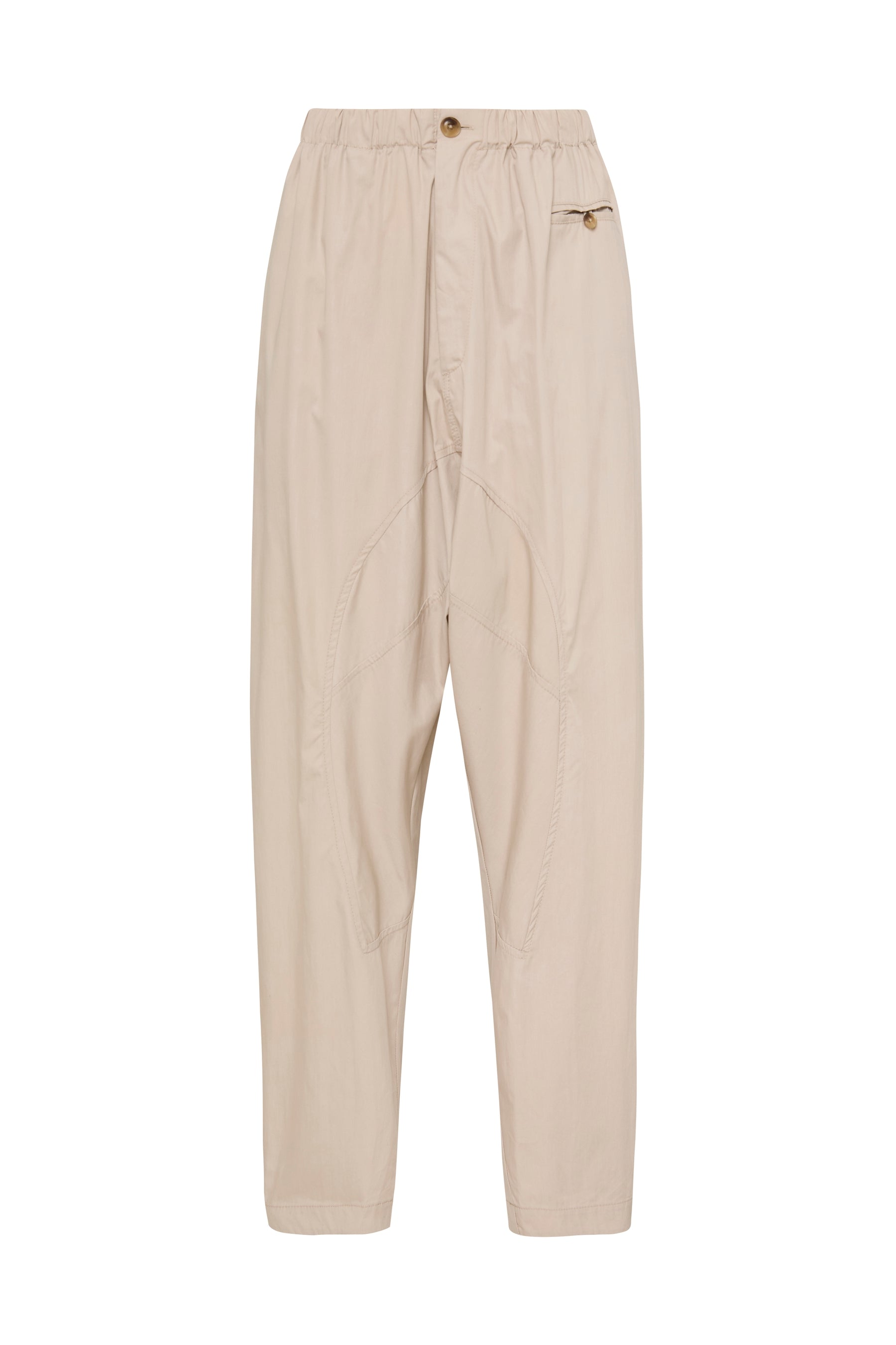voluminous cotton poplin pant