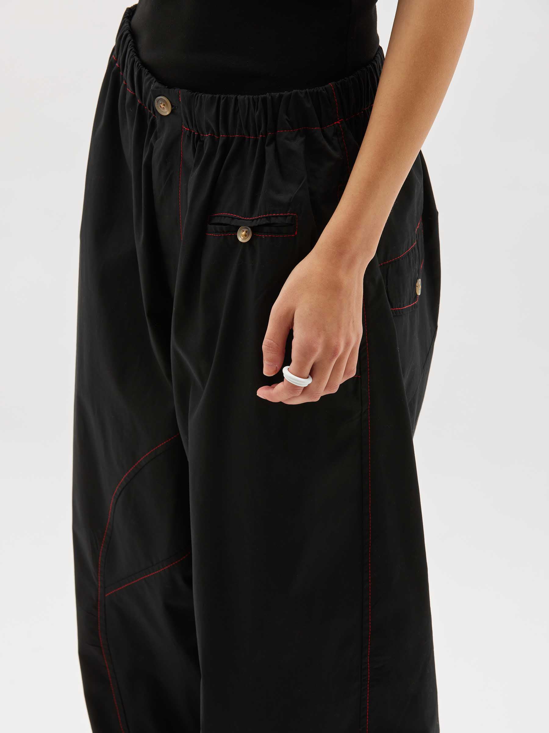 voluminous cotton poplin pant