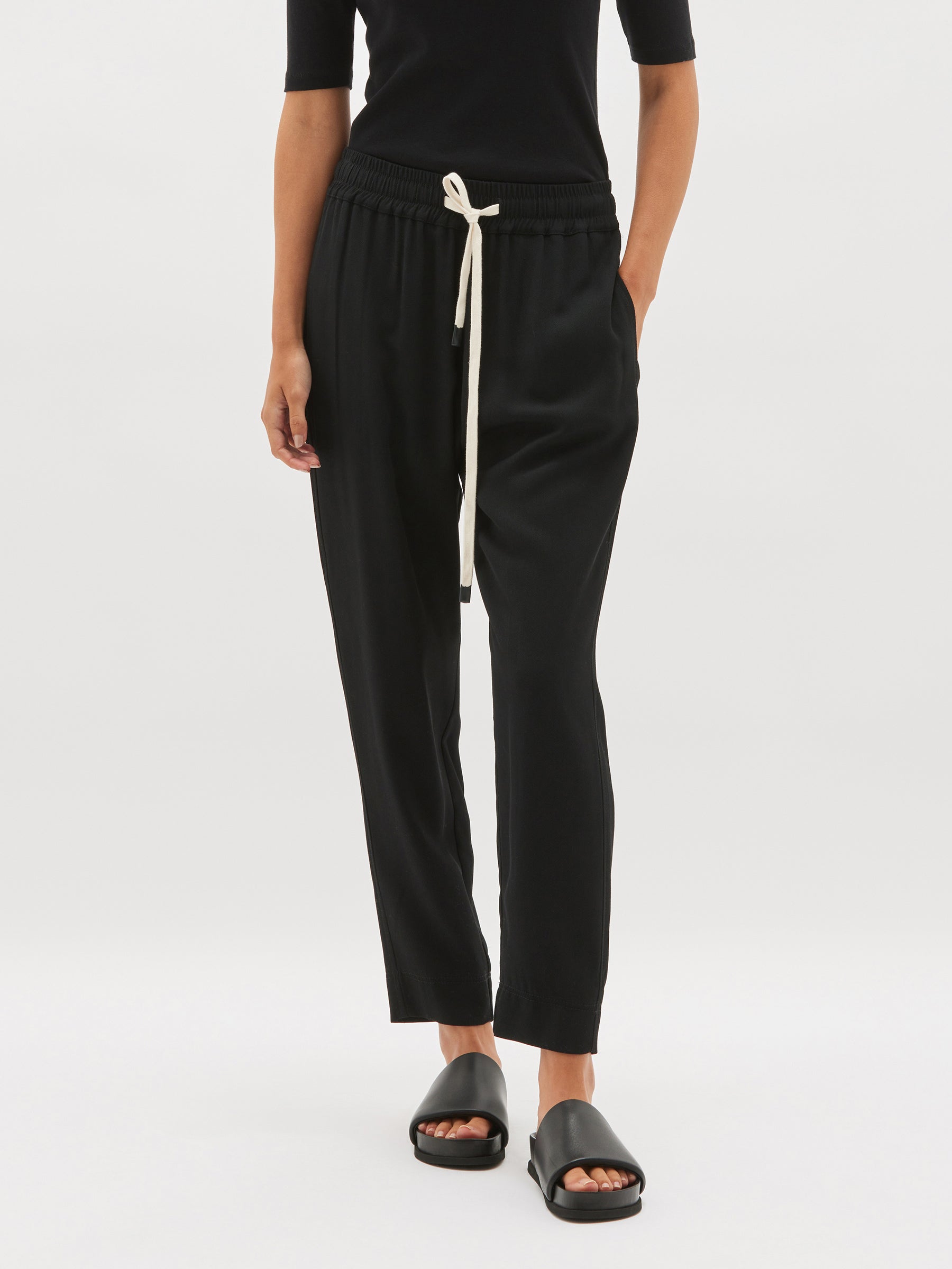 viscose twill pull on pant