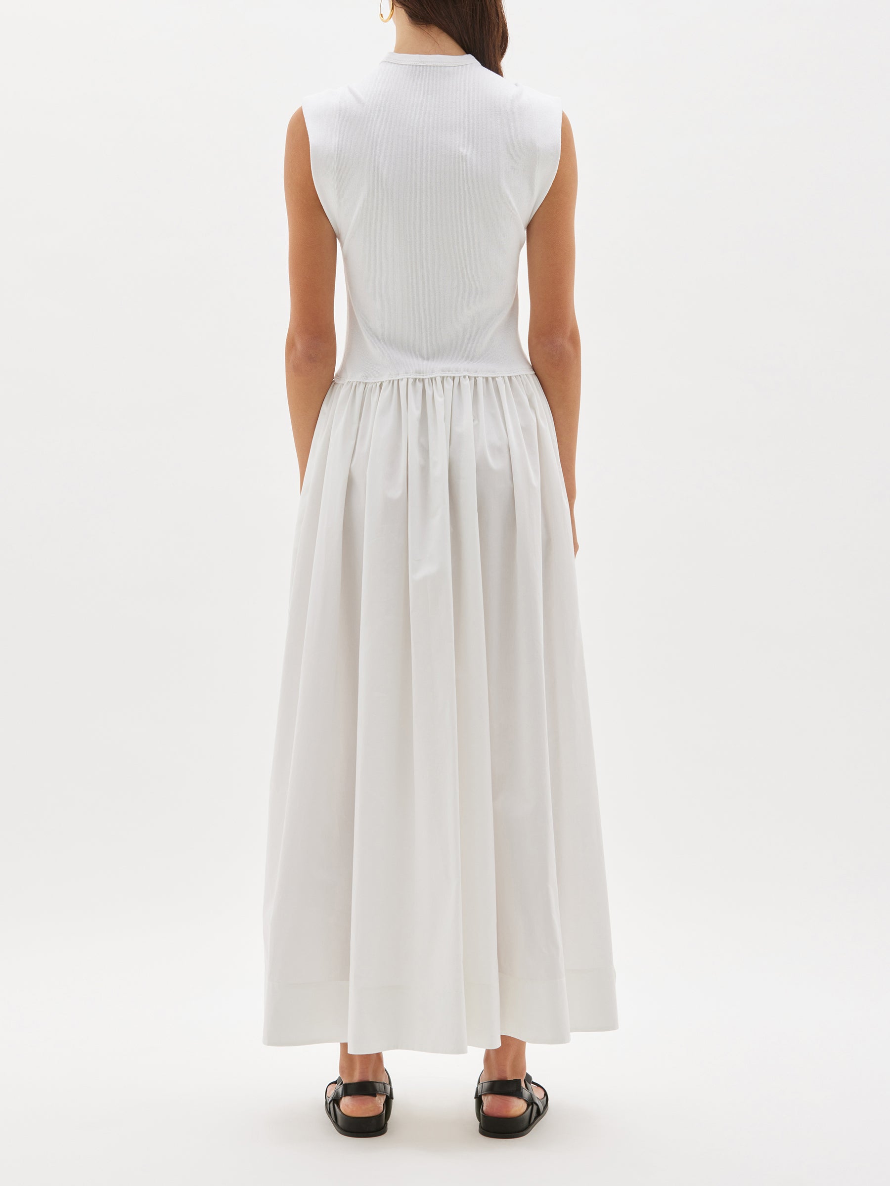 turnback longerline tank dress