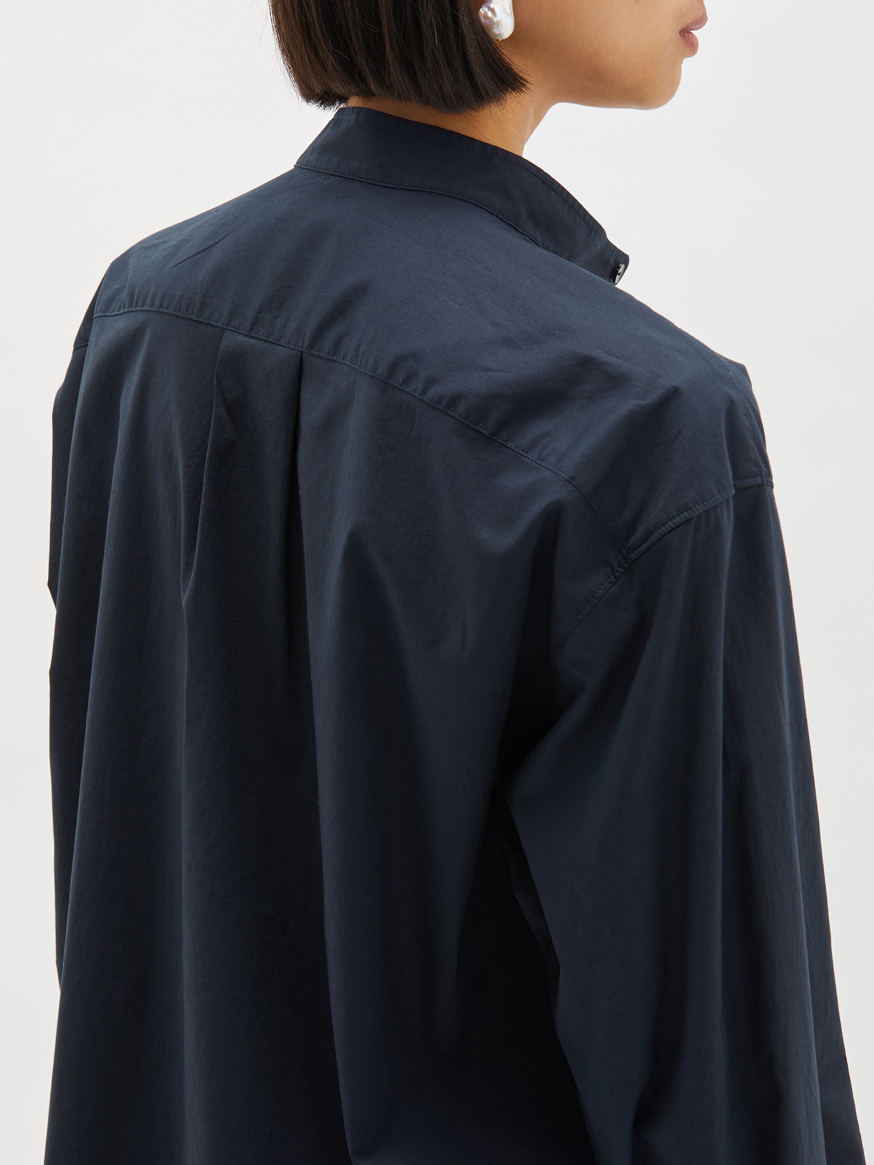 cotton bib front shirt