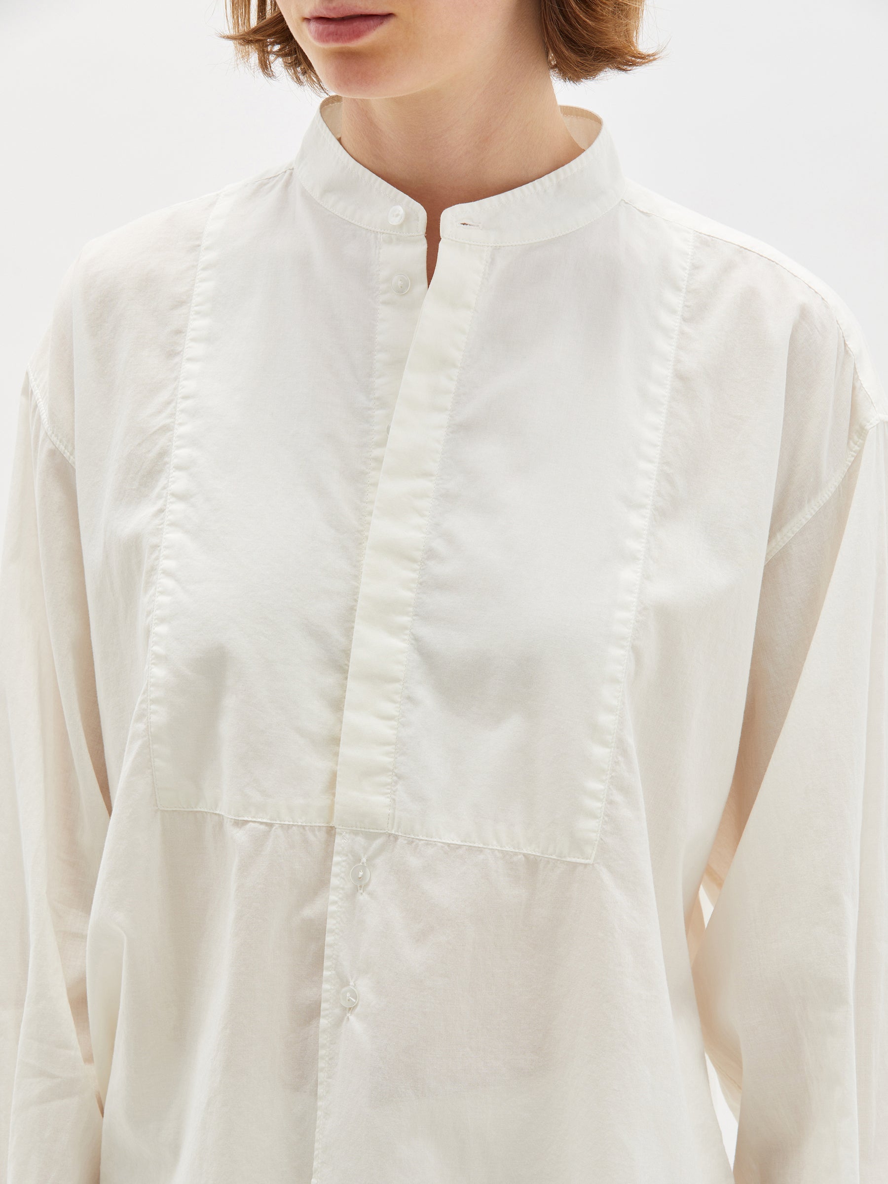 cotton bib front shirt