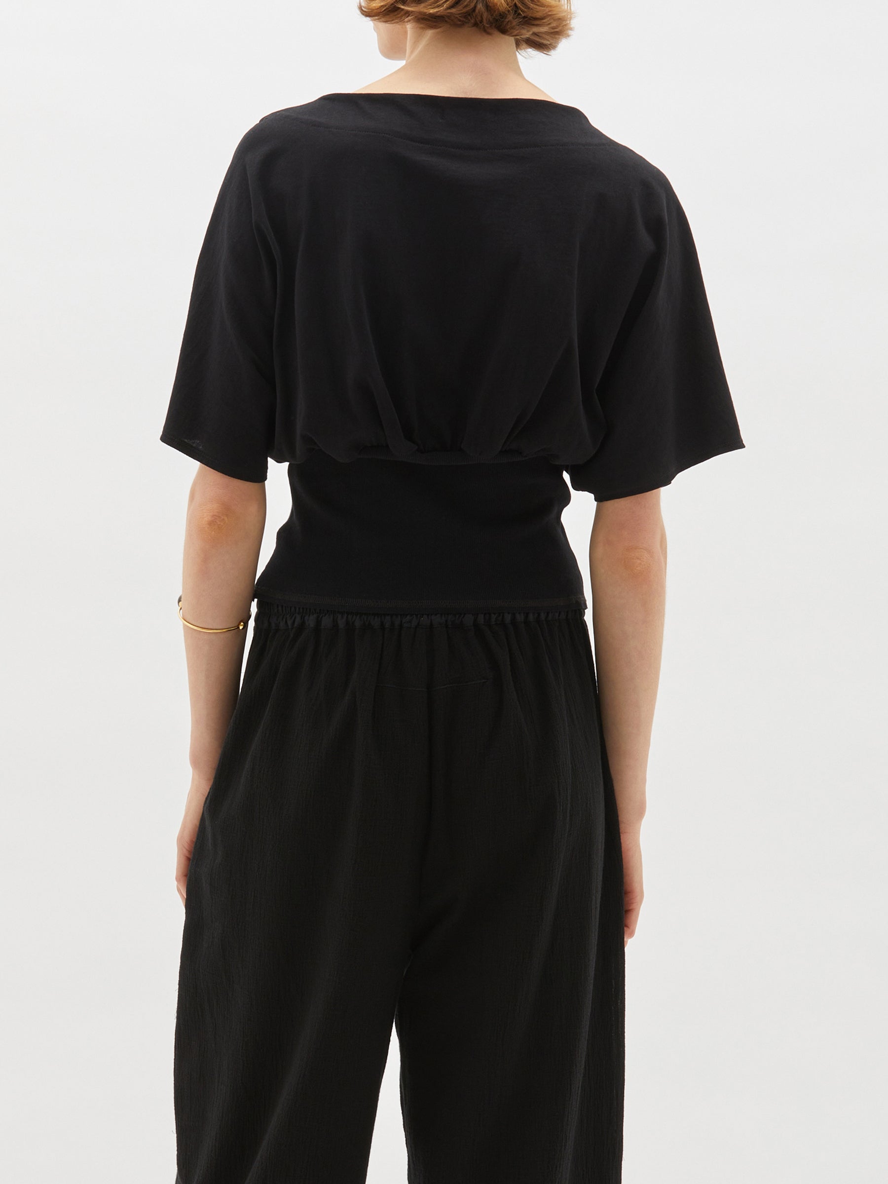 rib insert slouch t.shirt