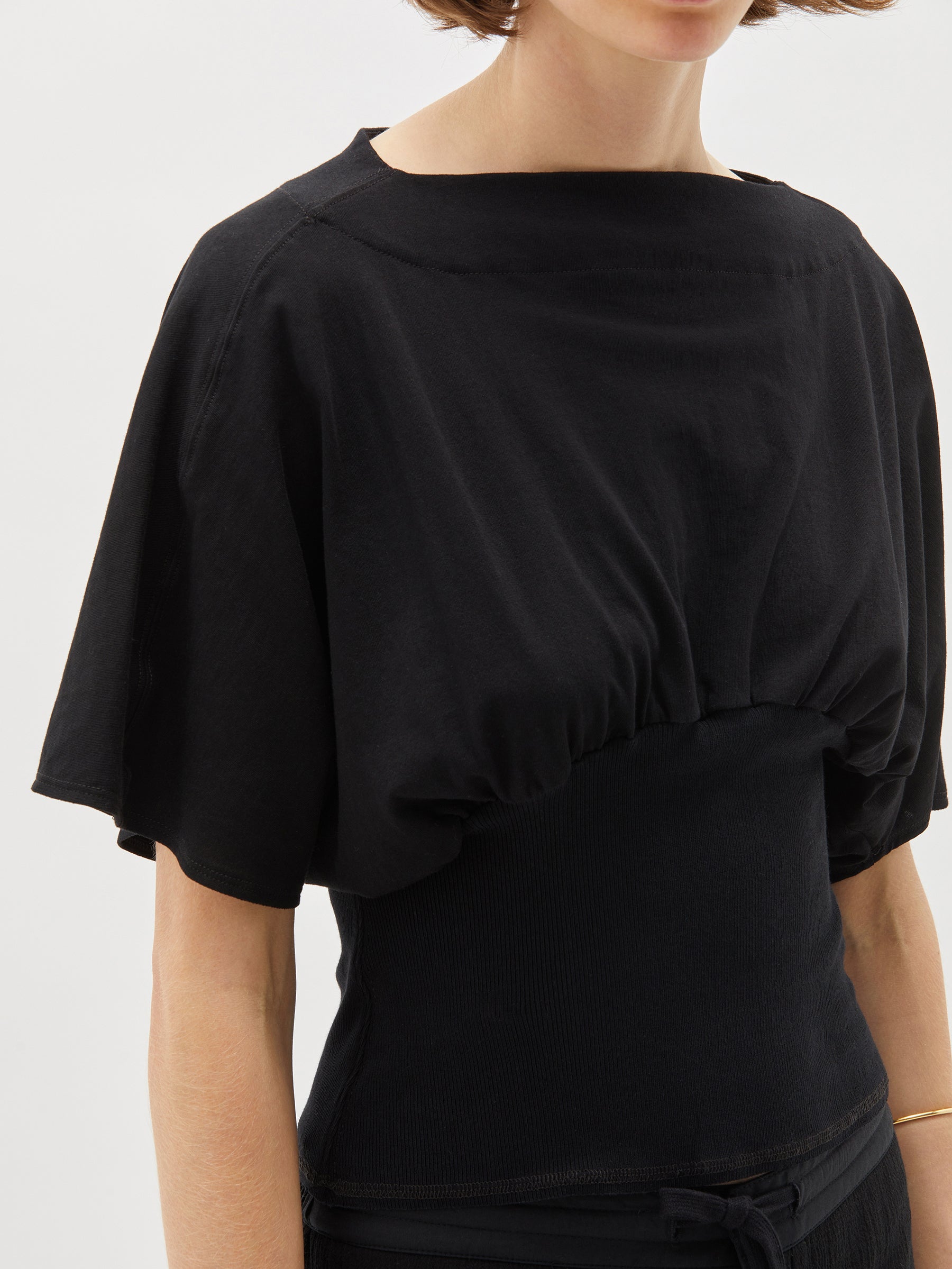 rib insert slouch t.shirt
