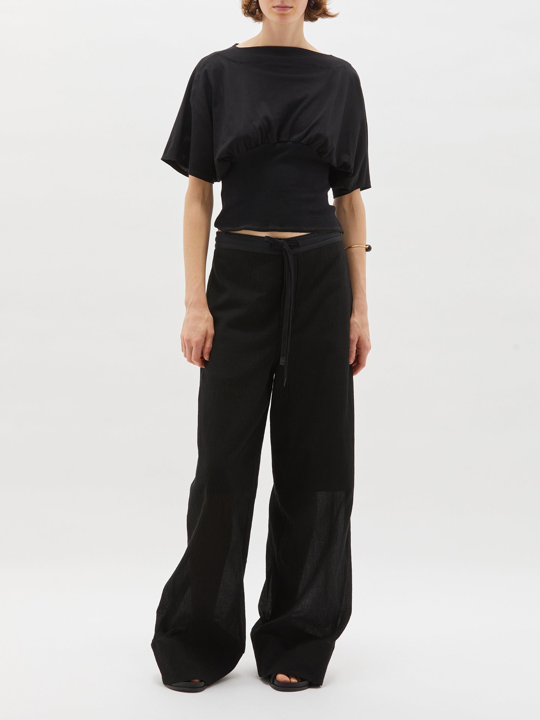 rib insert slouch t.shirt