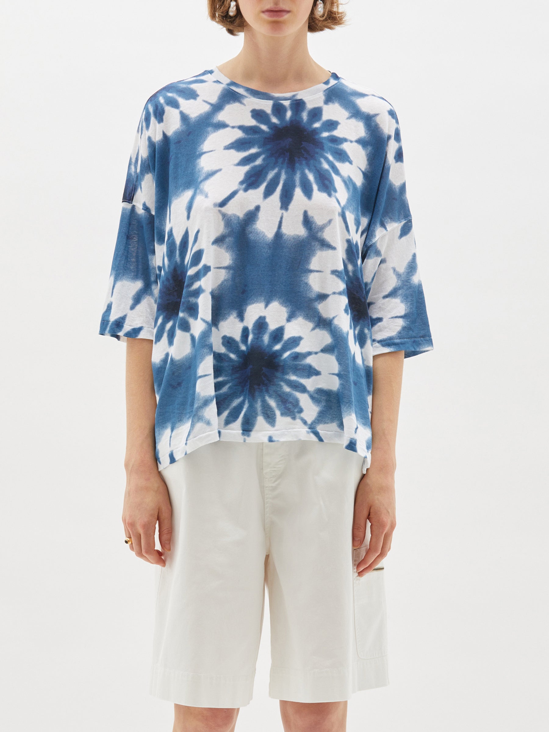 printed slouch short sleeve t.shirt