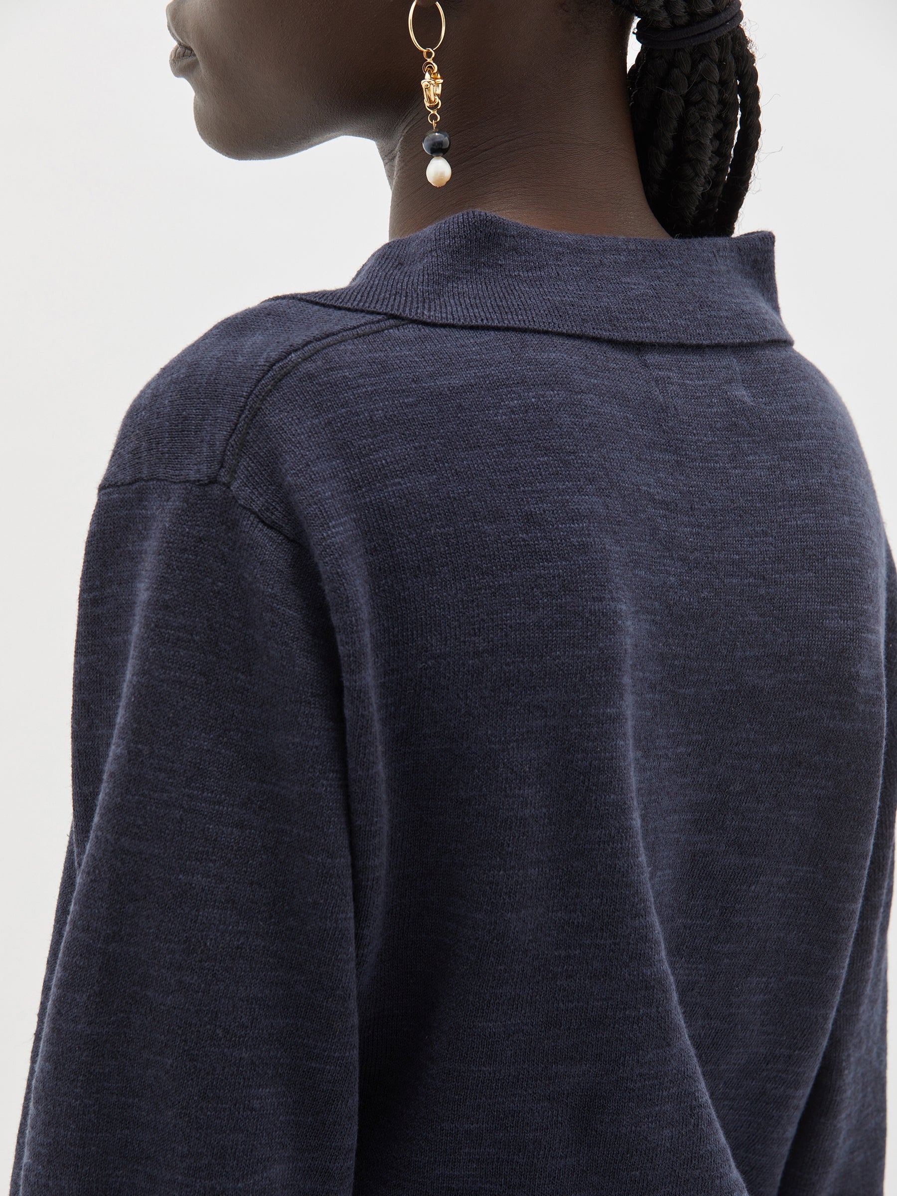 placket front polo knit
