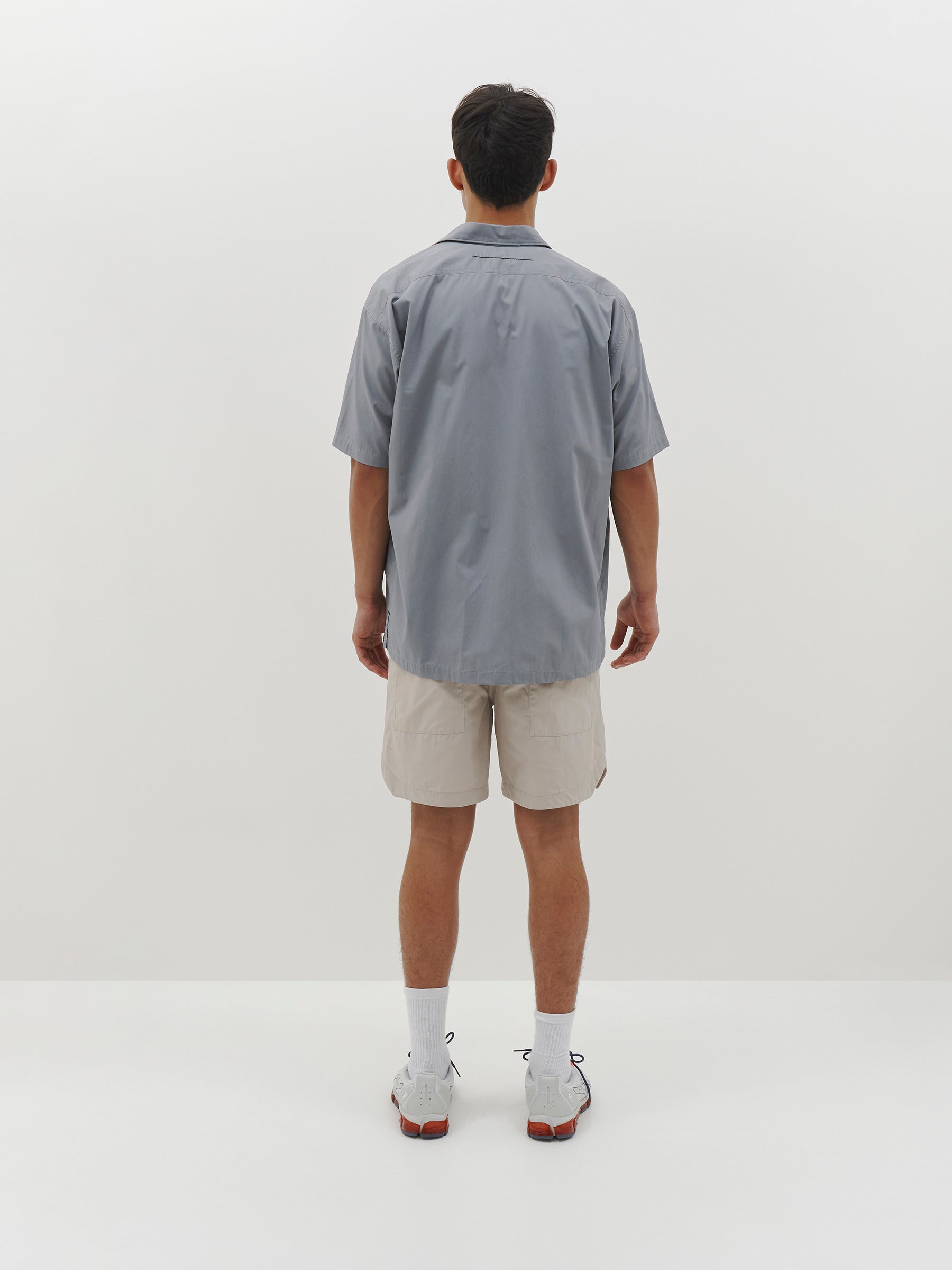 contrast pocket poplin shirt