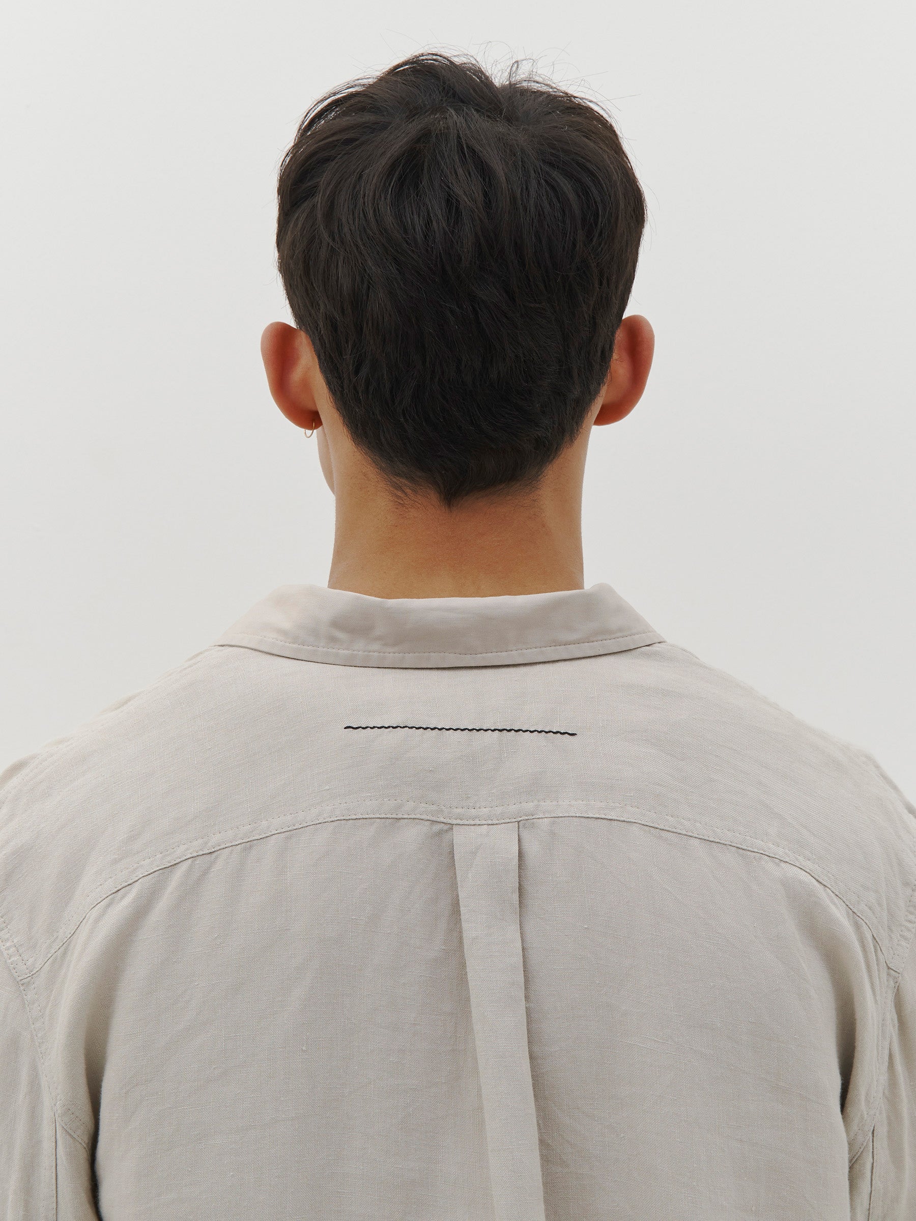 linen military pocket shirt