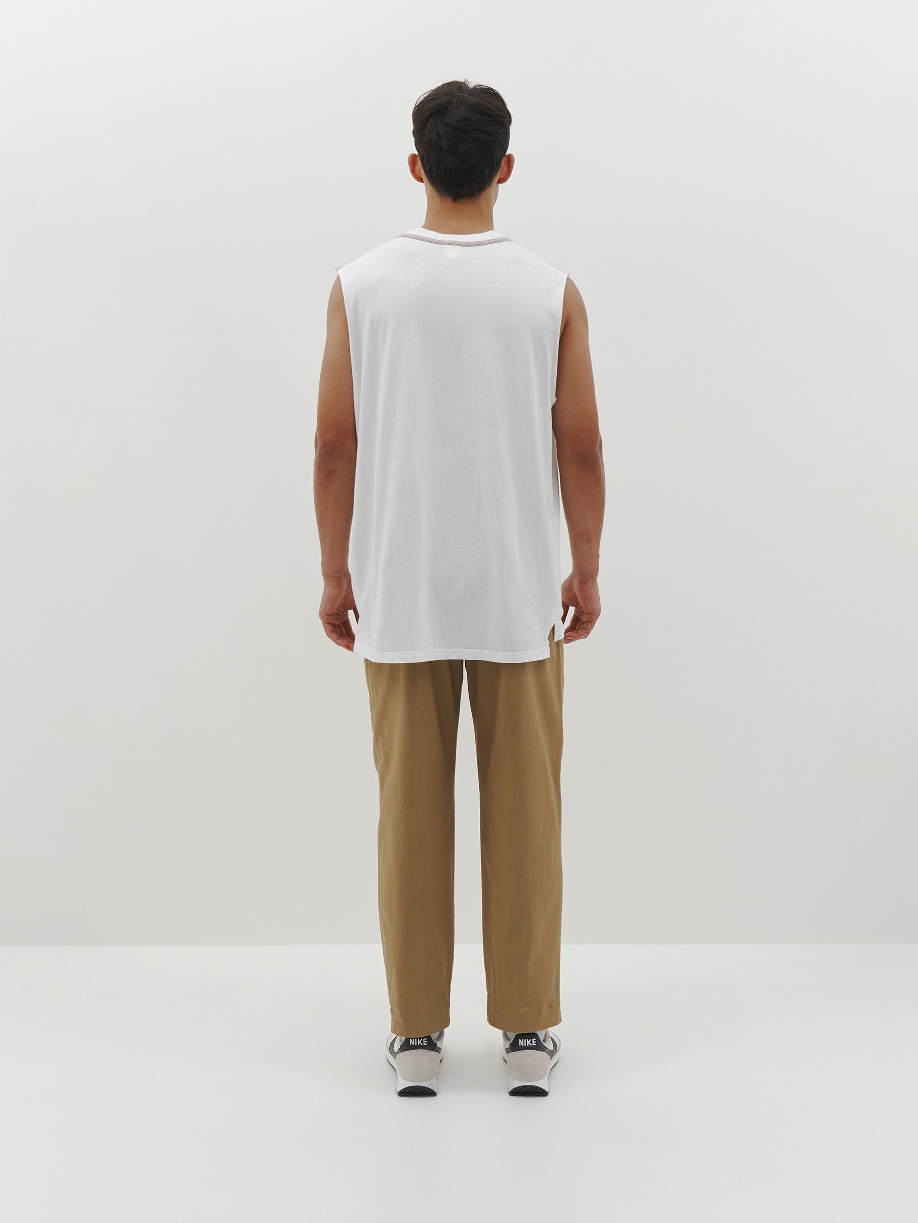 contrast bind slouch tank