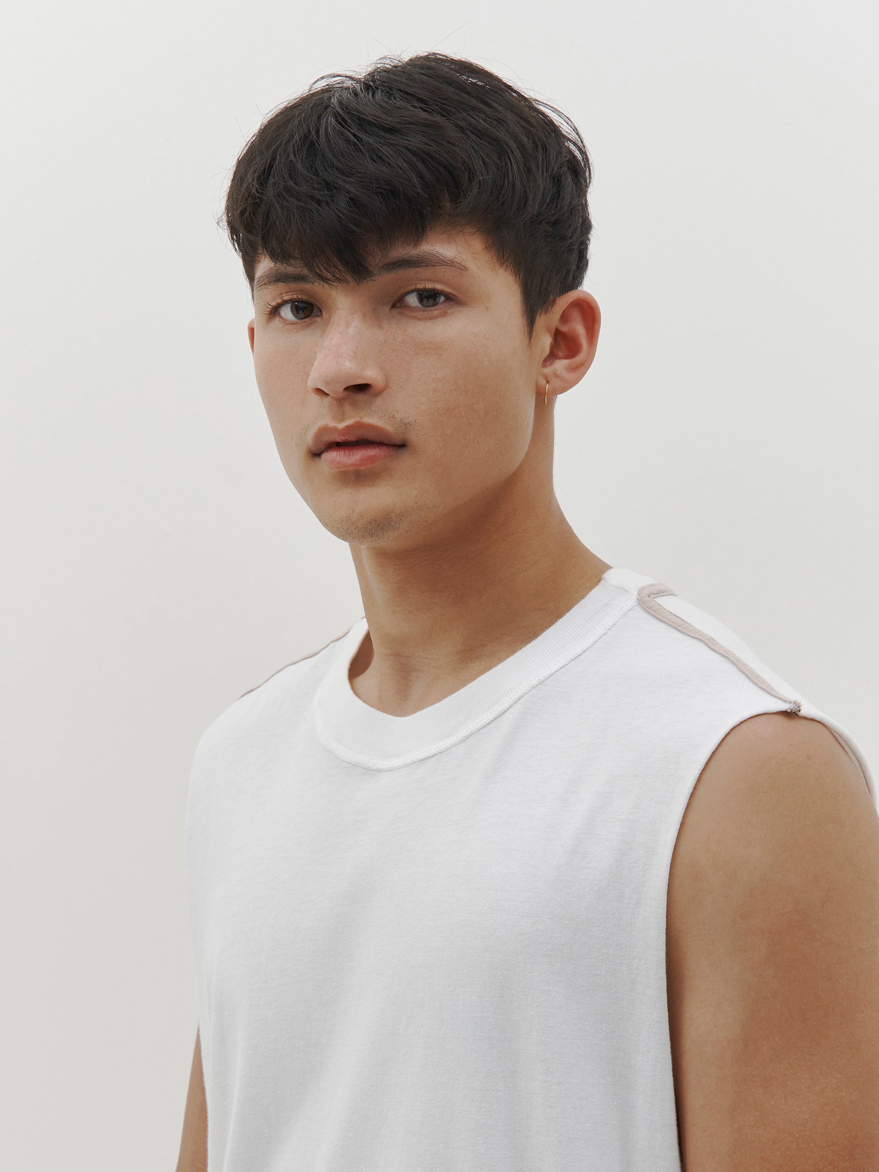 contrast bind slouch tank