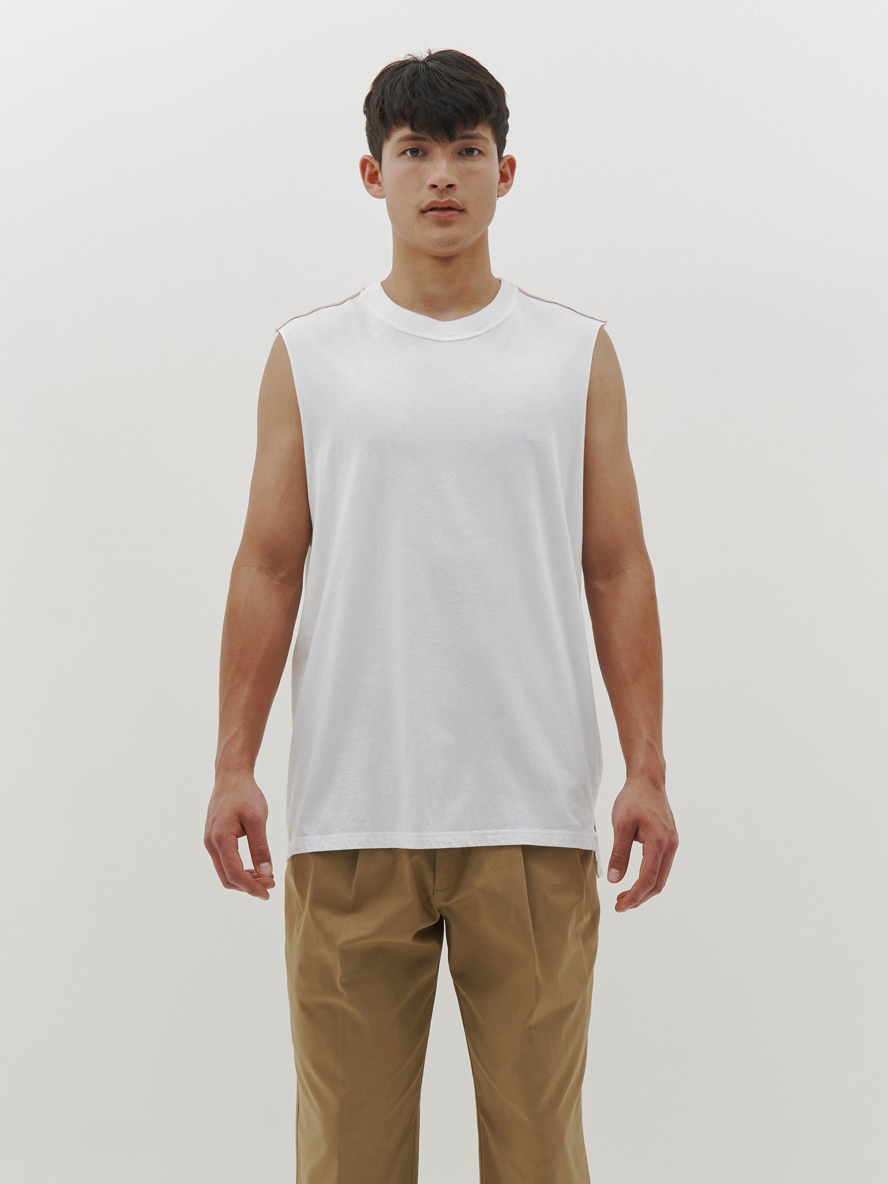 contrast bind slouch tank