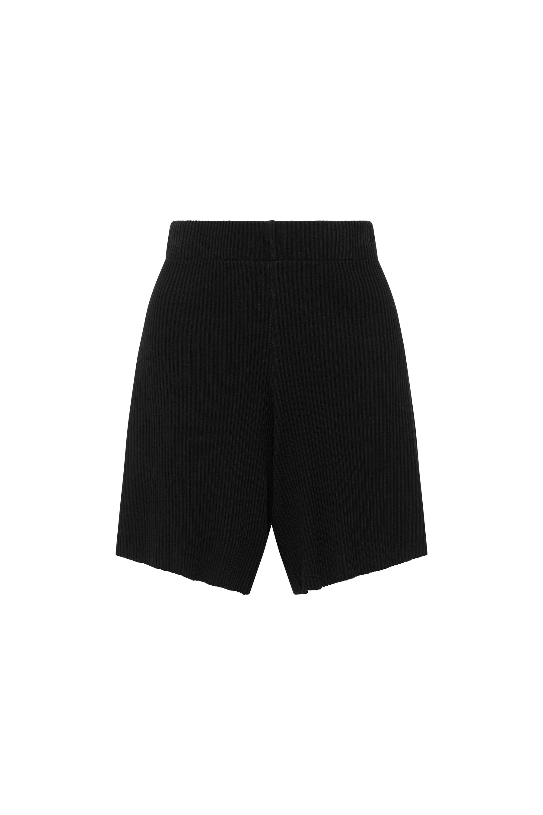 drapey rib pull on shorts